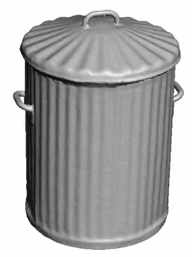 2670-148 N Gauge Work and Industry Platform Accessories - Galvanised Dustbins (x2)