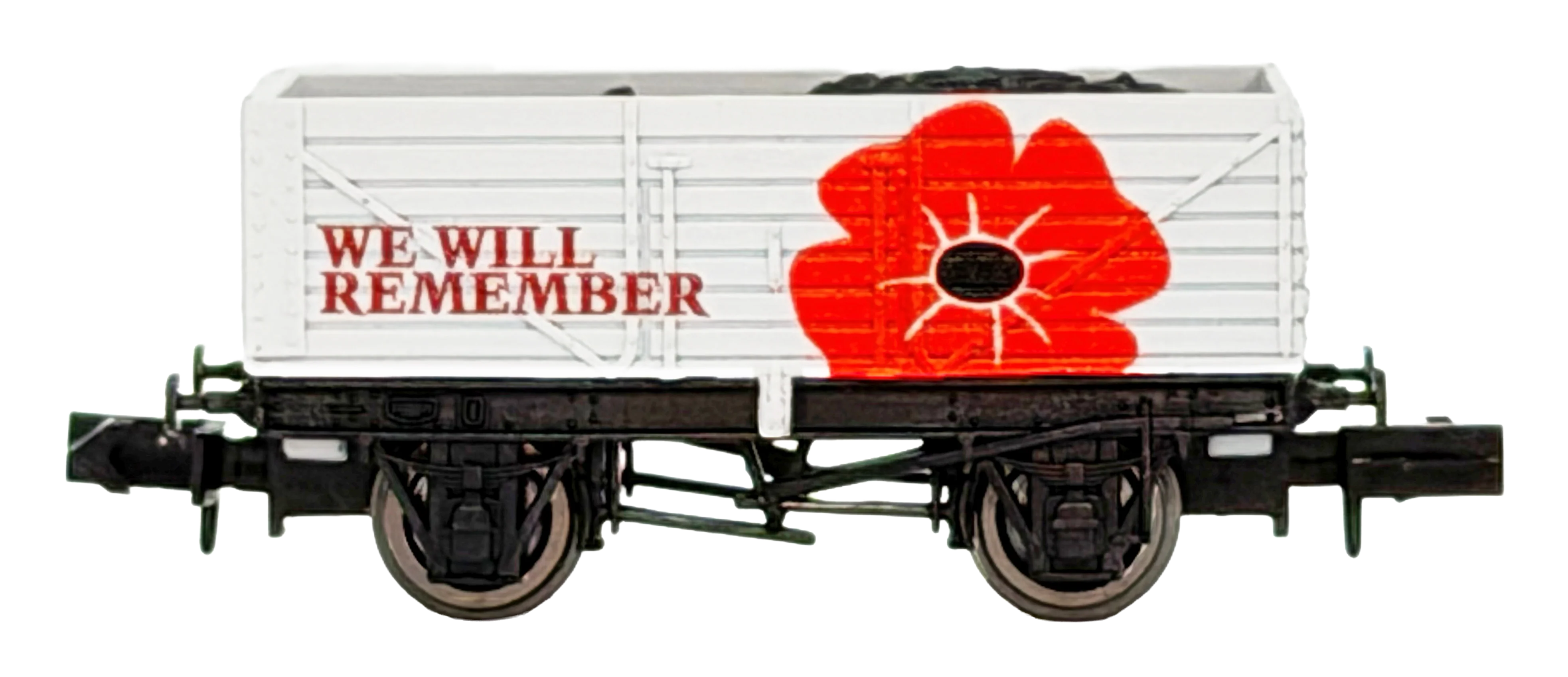 2F-071-139 7 Plank We Will Remember Poppy - Weathered