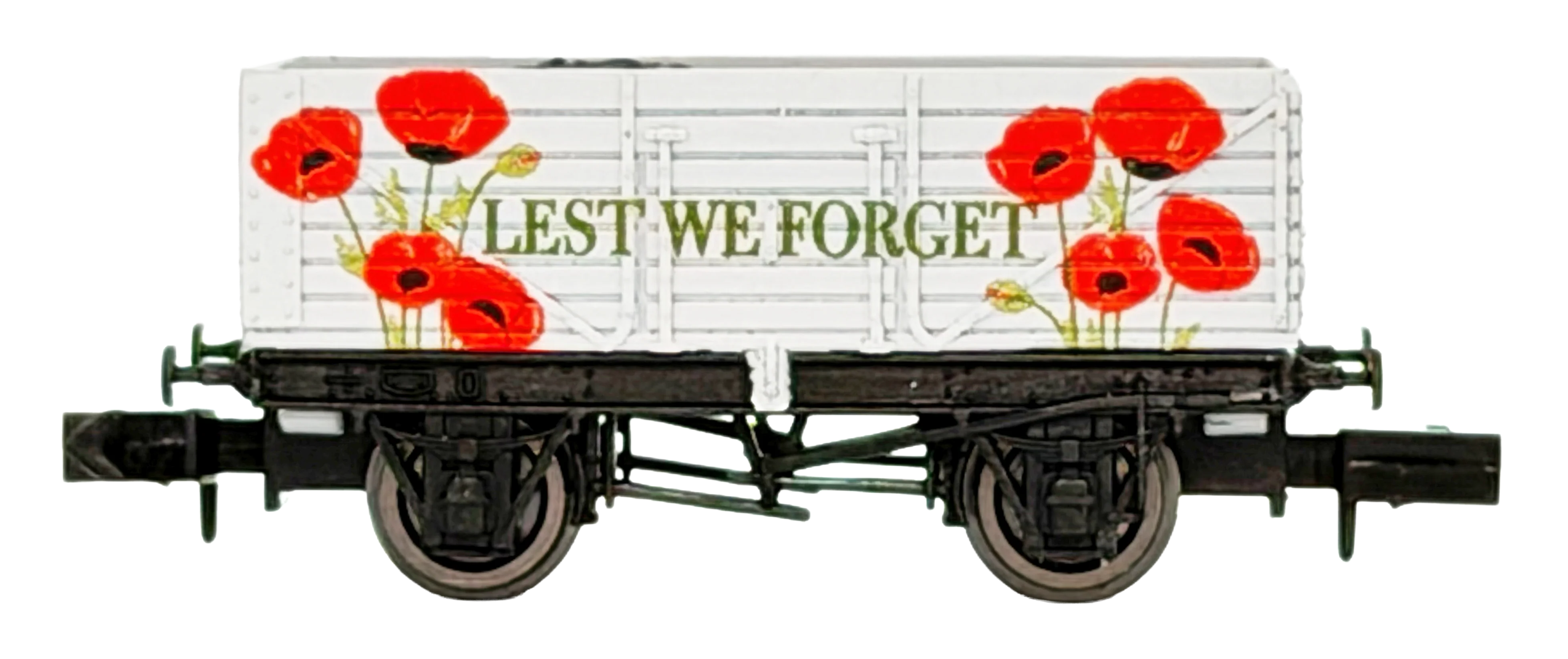 2F-071-141 7 Plank Lest We Forget Poppy - Weathered