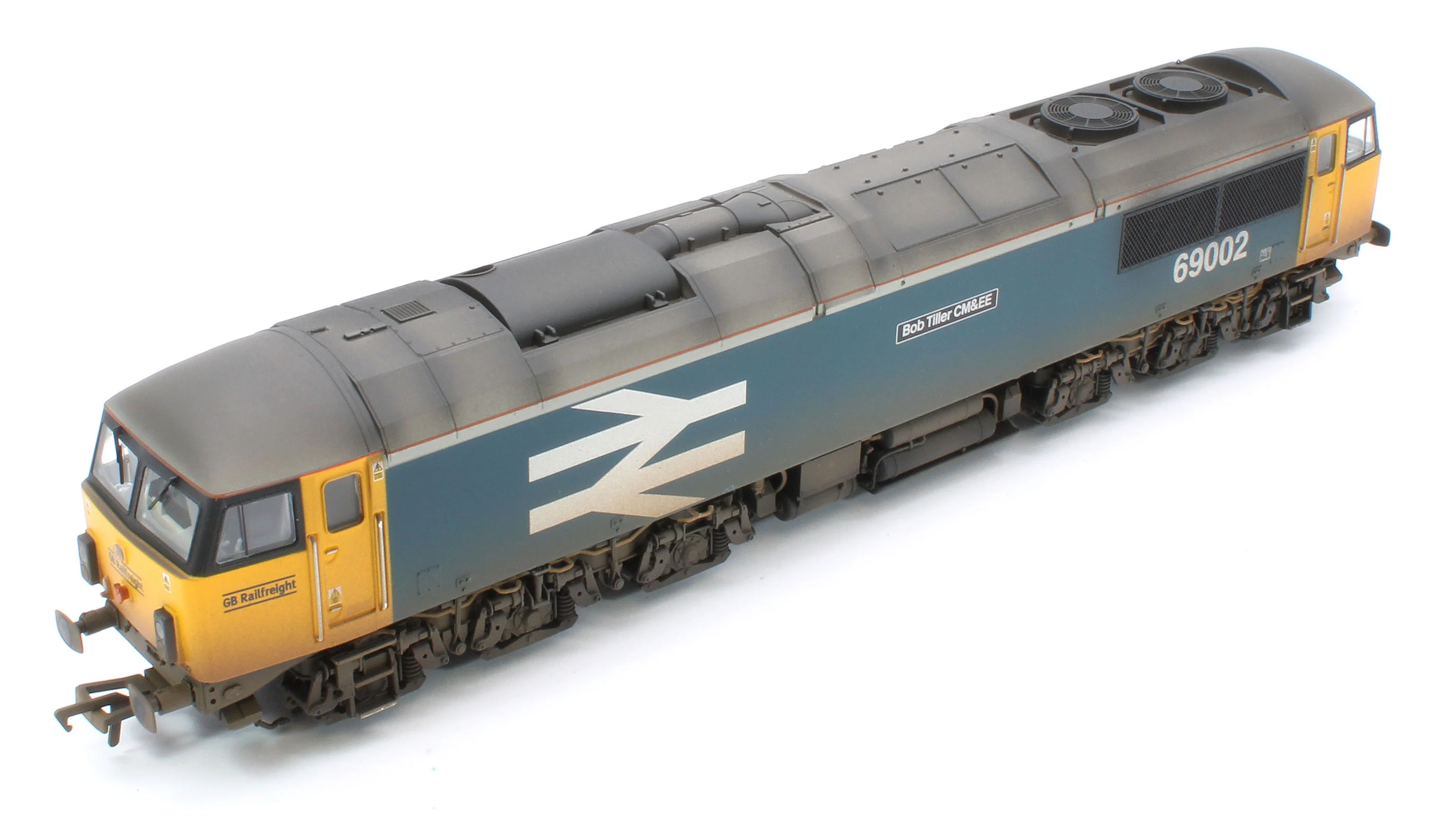 35-777SFW Bespoke Weathered Class 69 69002 'Bob Tiller CM&EE' BR Blue (Large Logo) (GBRf) Diesel Locomotive - DCC Sound - Image 13