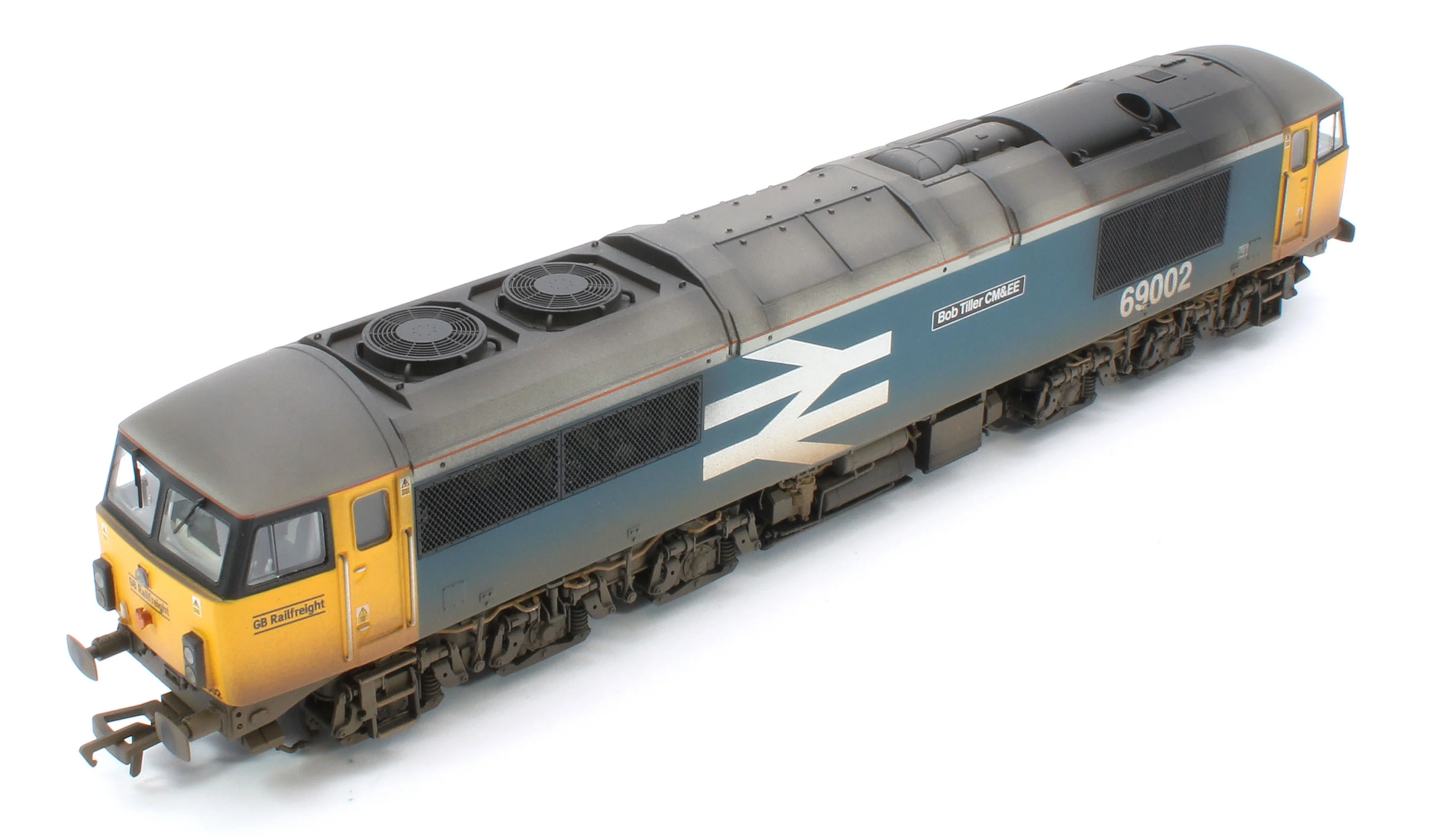 35-777SFW Bespoke Weathered Class 69 69002 'Bob Tiller CM&EE' BR Blue (Large Logo) (GBRf) Diesel Locomotive - DCC Sound - Image 14