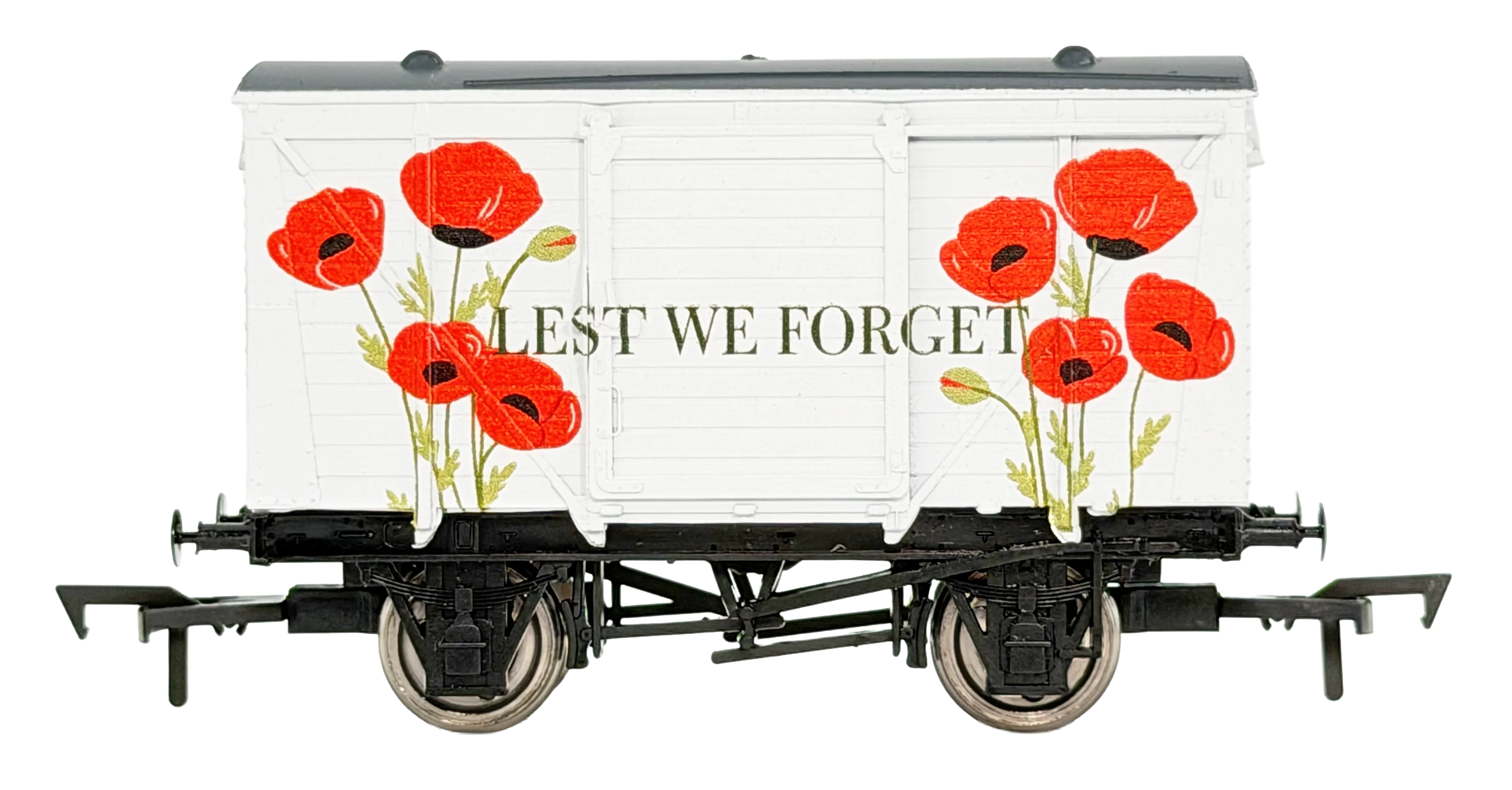 4F-011-204 Ventilated Van Lest We Forget Poppy - Weathered