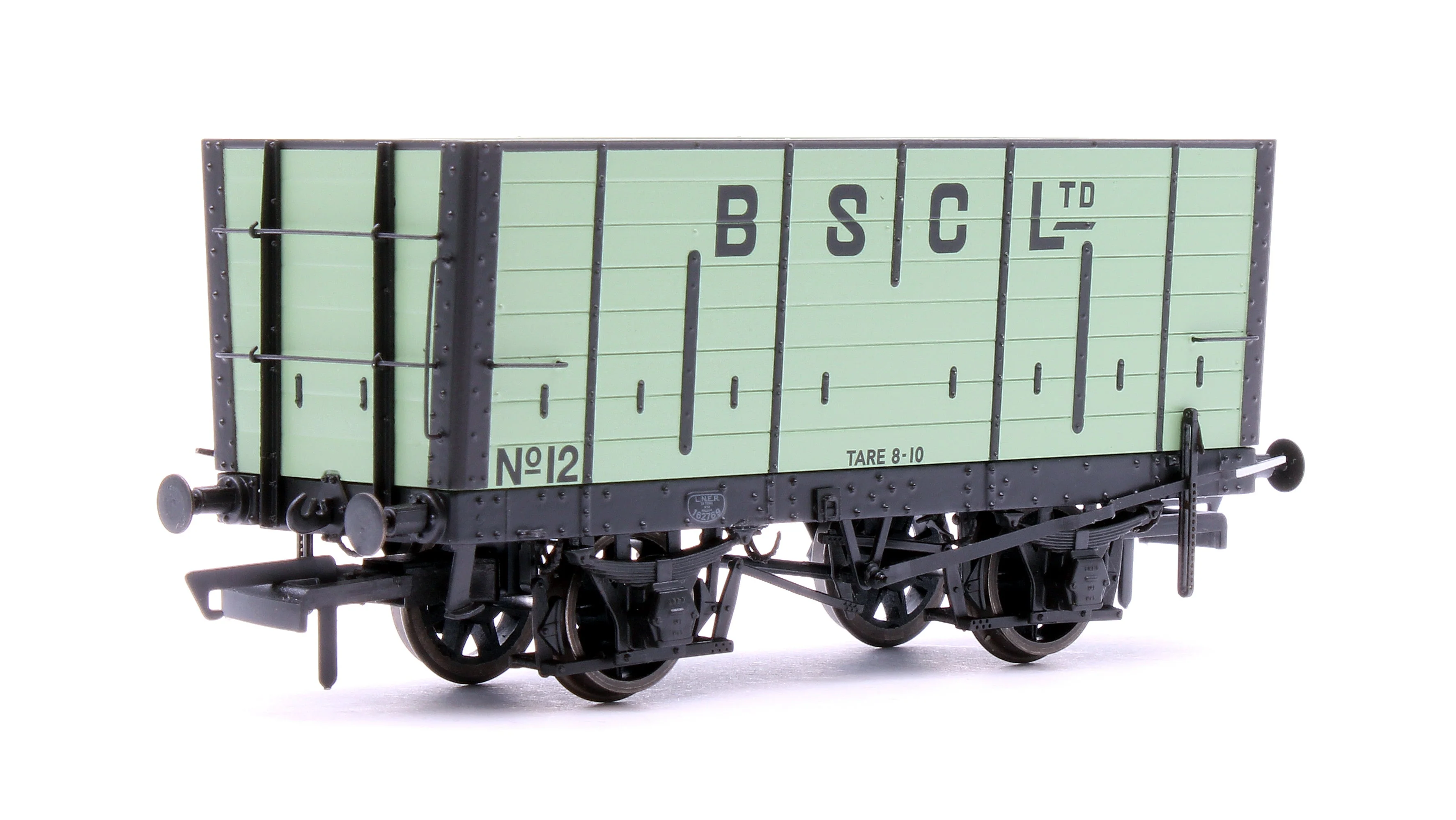 Pre-Owned NER 20t Hopper - BSC (Internal User) Hopper - Pale Green, with black ironwork - Triple Pack - Image 5