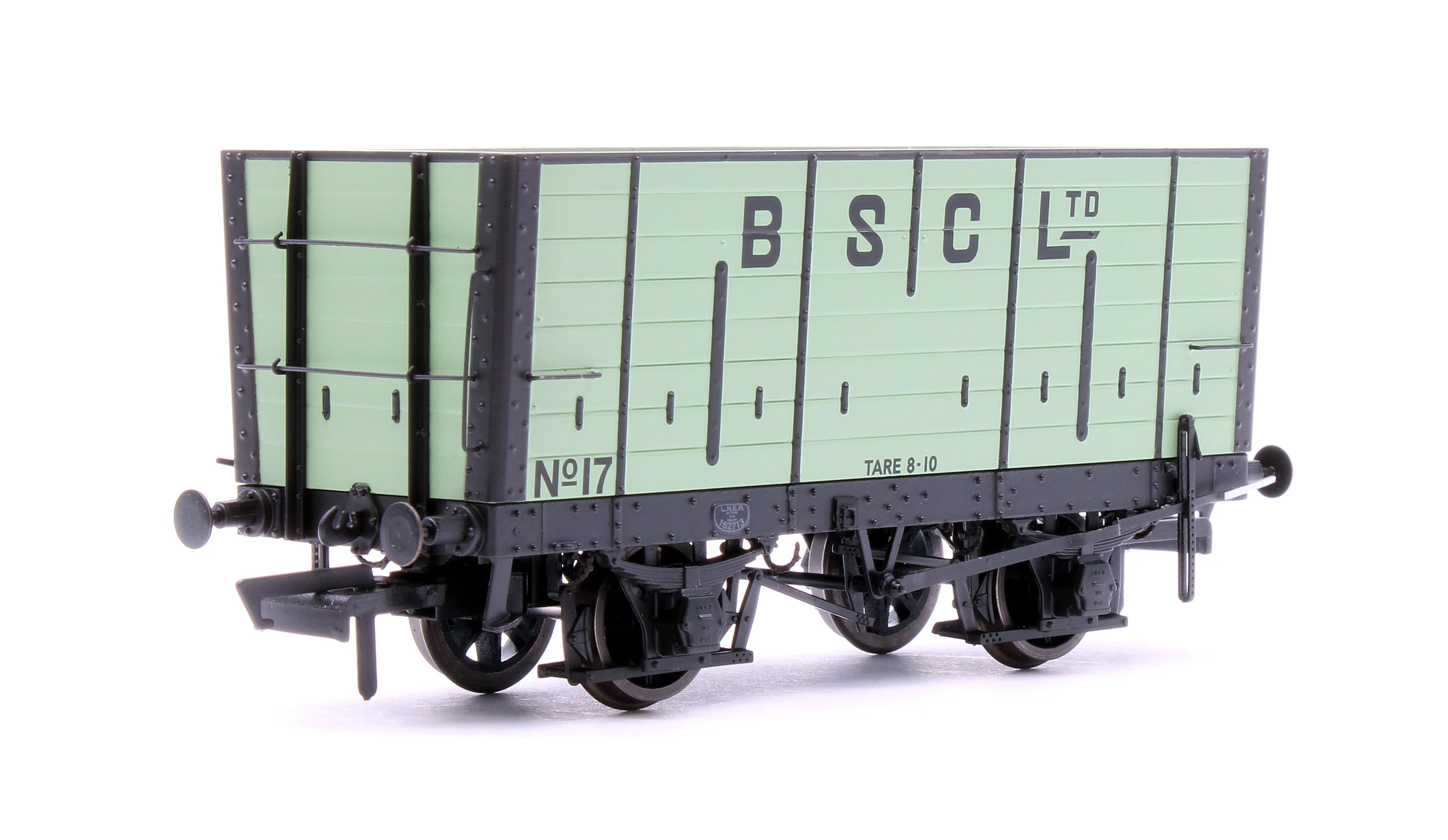 Pre-Owned NER 20t Hopper - BSC (Internal User) Hopper - Pale Green, with black ironwork - Triple Pack - Image 7