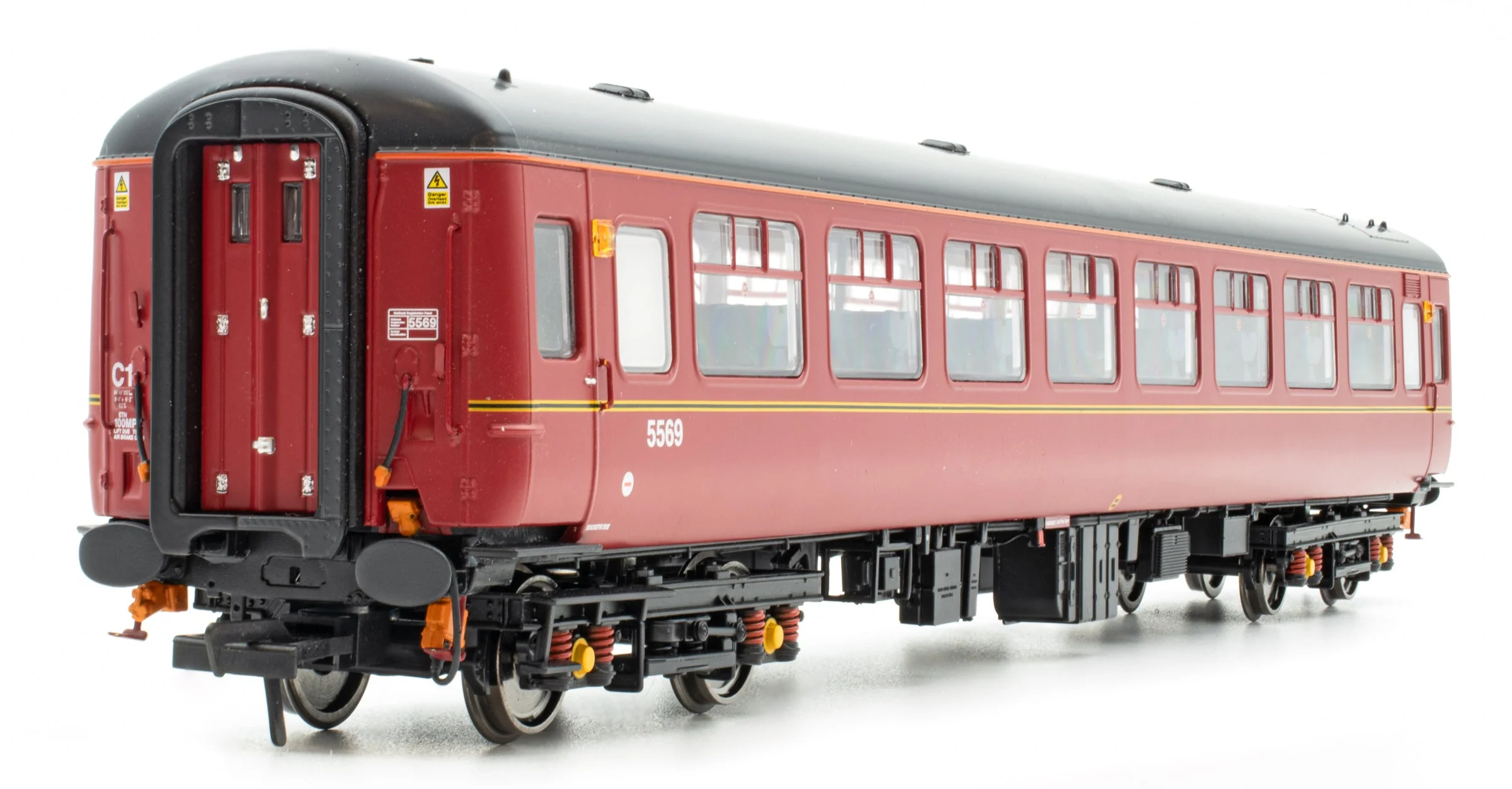 BR Mk.2c (small toilet window) TSO 5569 Maroon (South Wales & West) - Image 2