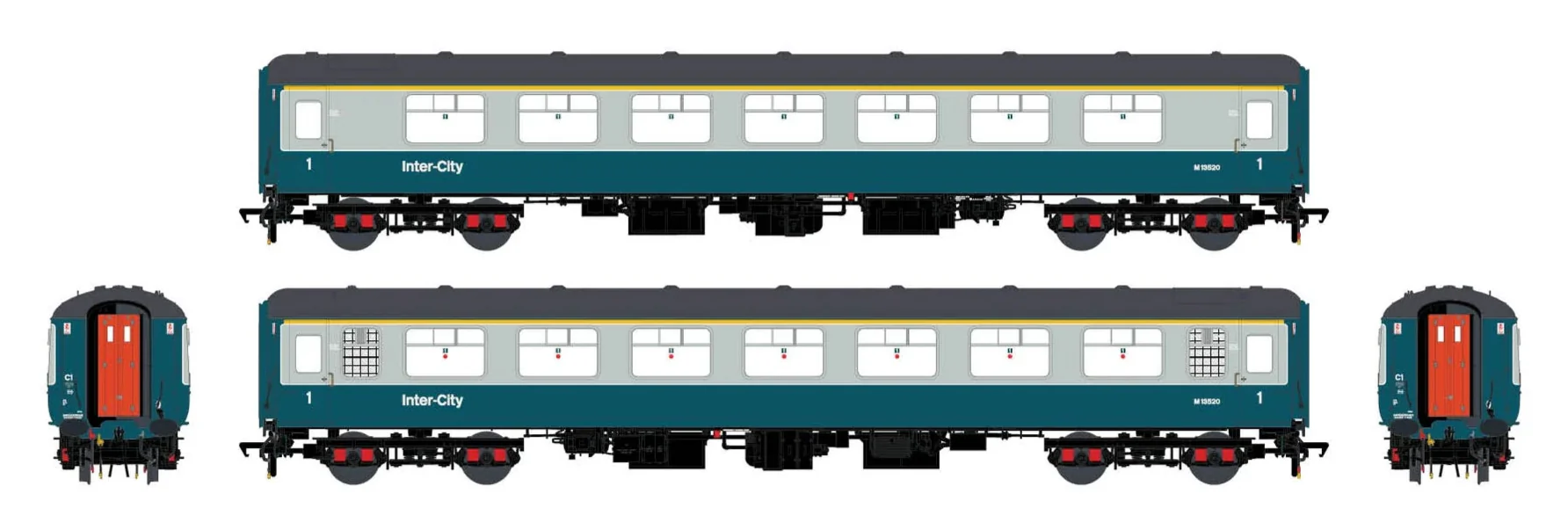 BR Mk.2c (large toilet window) FK M13520 Blue/Grey w/InterCity