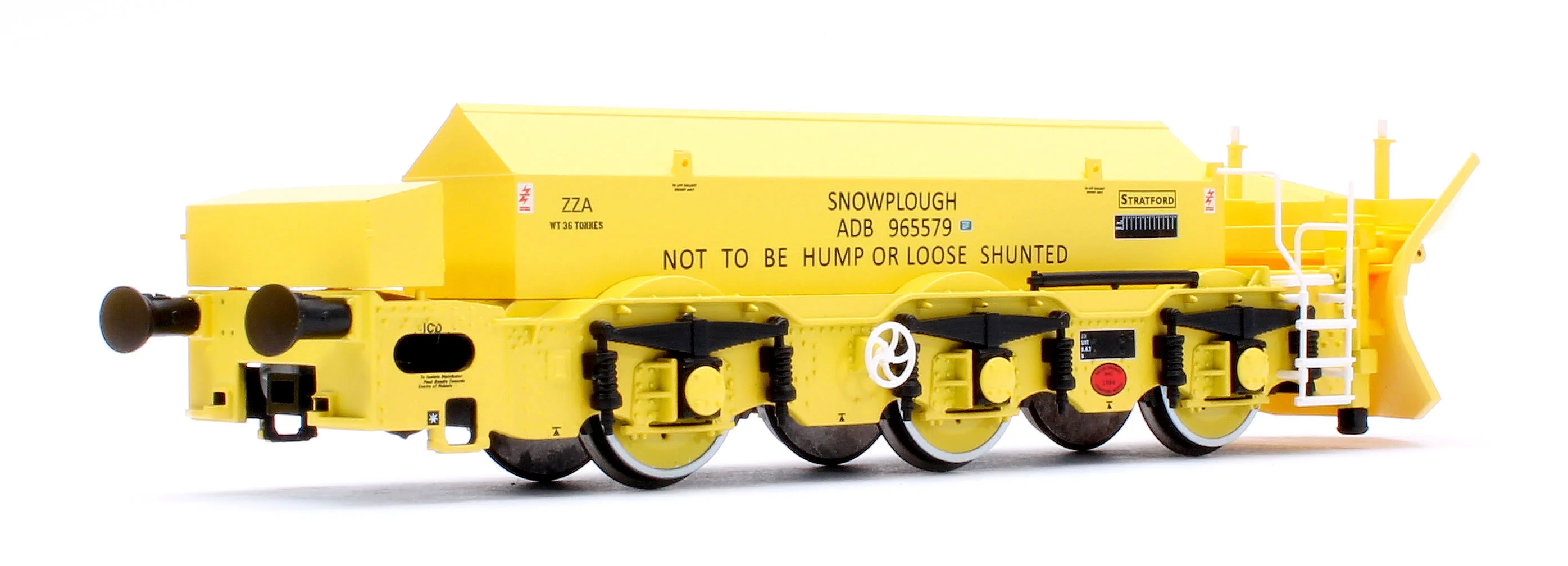 Beilhack Snowplough ZZA ADB965578/579 'Stratford Shark' BR yellow (ex Class 40) Twin Pack - Image 7