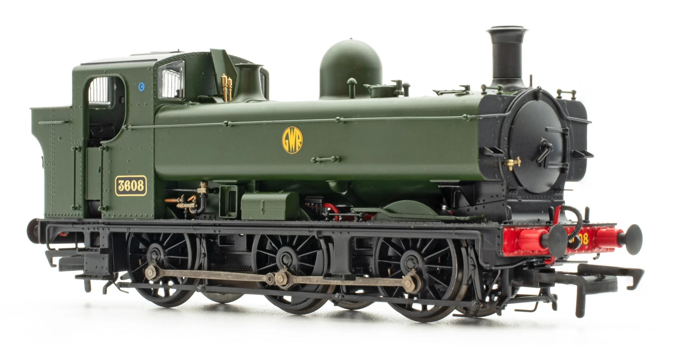 ACC3543 8750 Class Pannier Tank GWR Green Shirtbutton No.3608 Steam Locomotive