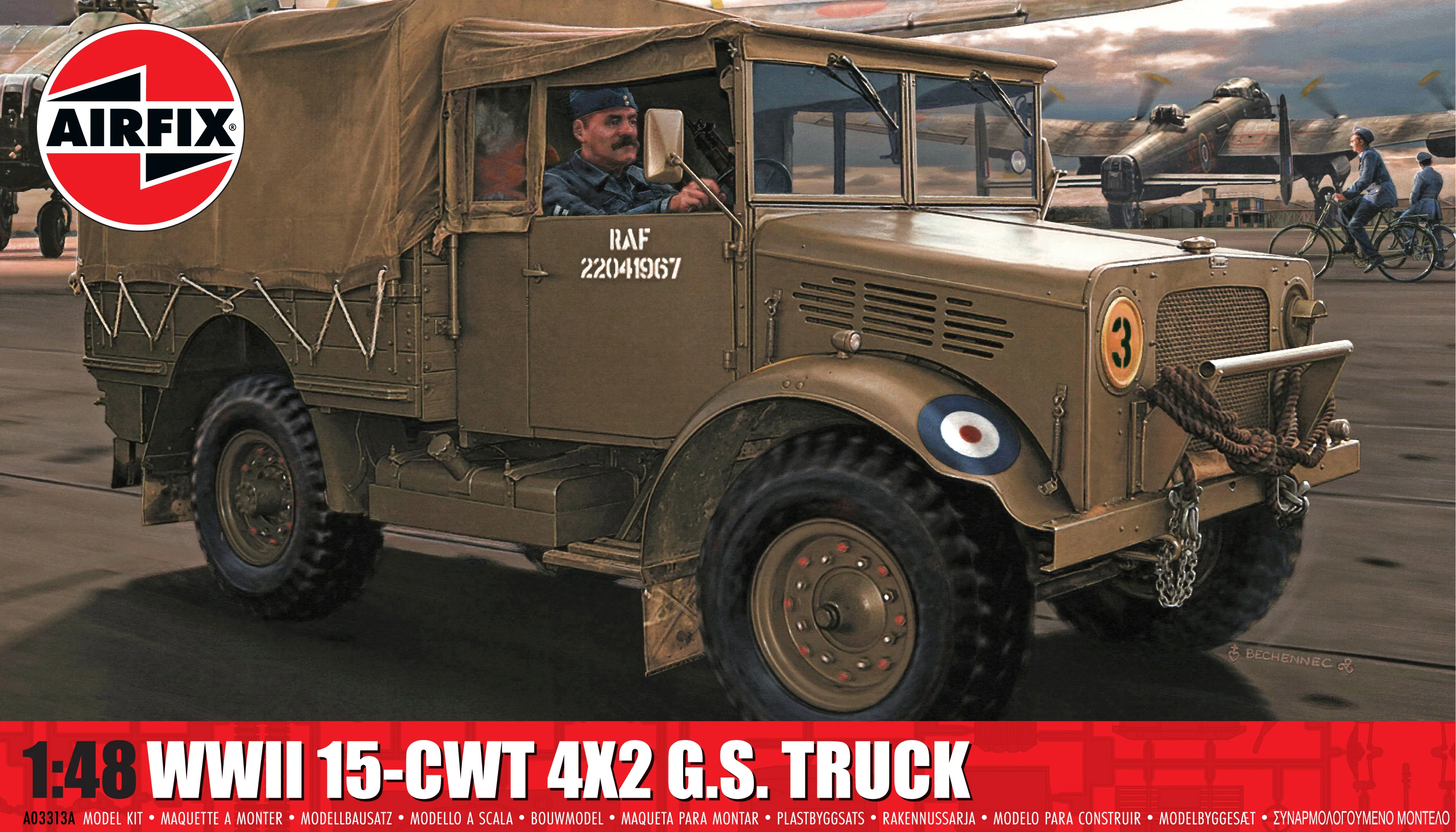 A03313A WWII RAF 15-cwt 4 x 2 G.S. Truck Model Kit