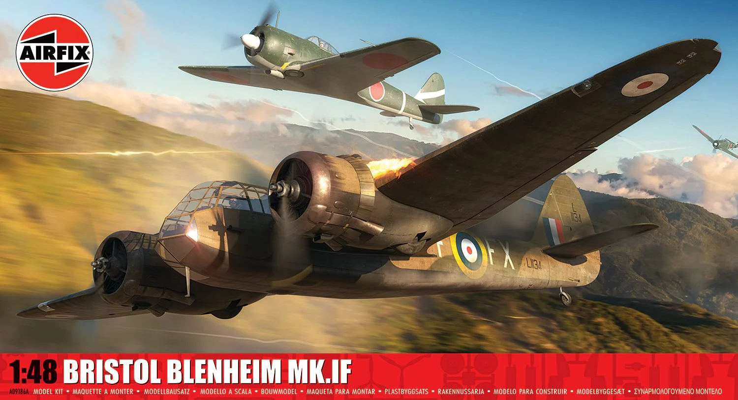 Airfix A09186A Bristol Blenheim Mk.IF Model Kit