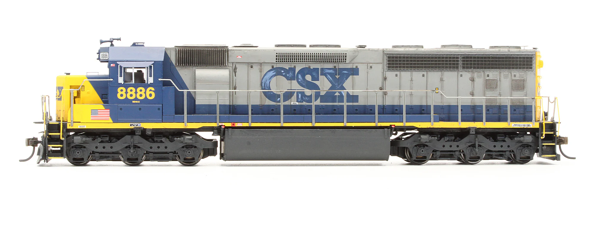 Pre-Owned SD45-2 Diesel Locomotive CSX - Road #8886 - Custom Weathered - Image 4