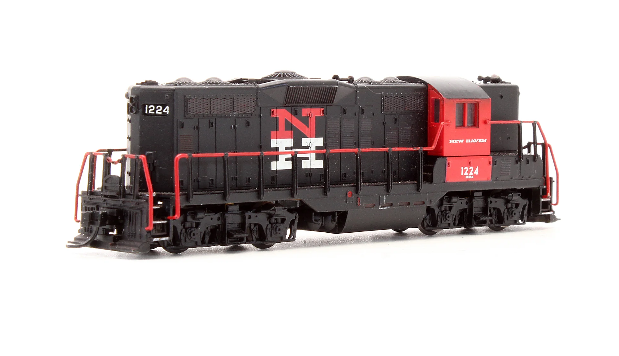 Pre-Owned 48324 GP9 Ph.2 Diesel Locomotive New Haven - Road #1224 - Image 2