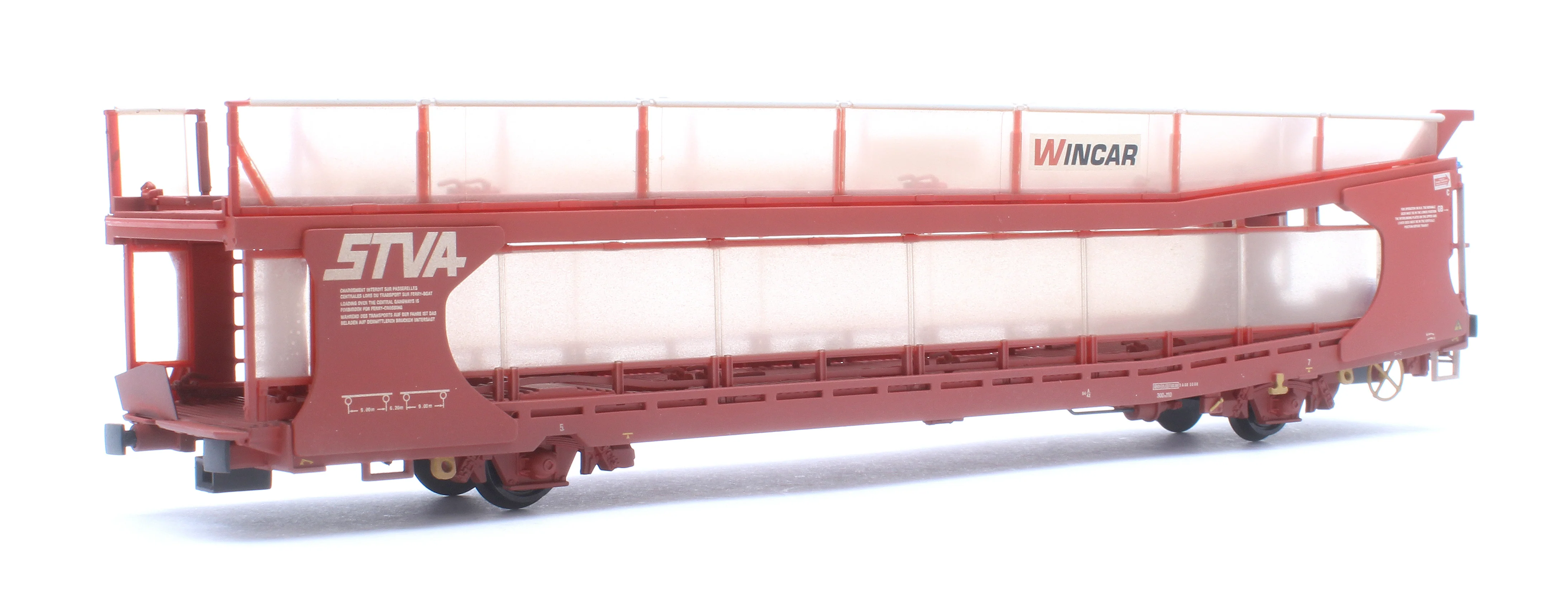 IPA Twin Double Deck Car Transporter 'STVA' Red (Weathered) Exclusive Edition - Image 7