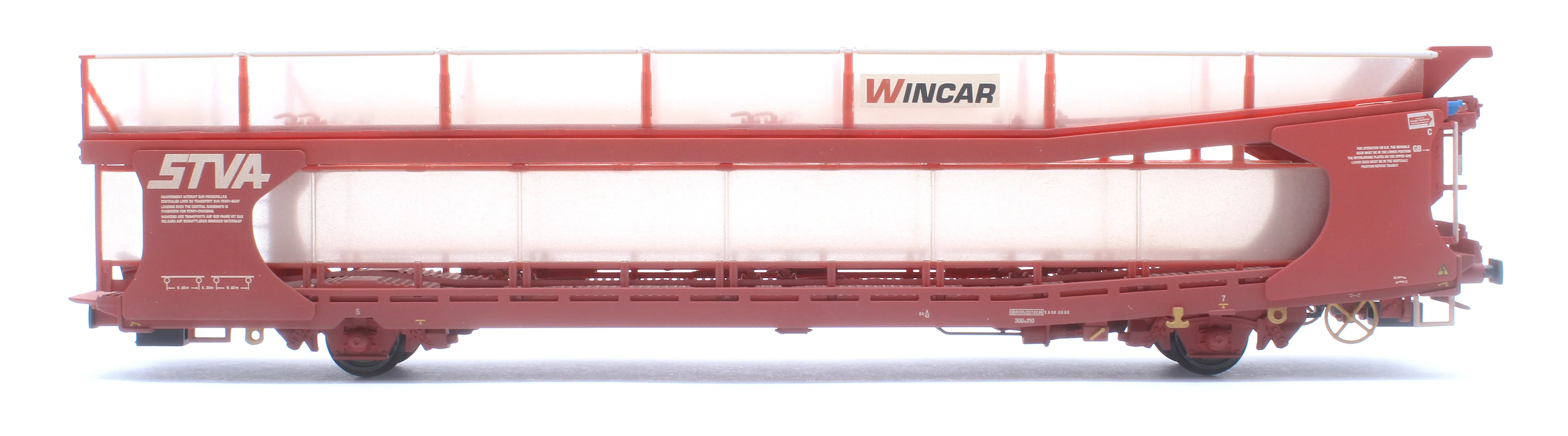 IPA Twin Double Deck Car Transporter 'STVA' Red (Weathered) Exclusive Edition - Image 8