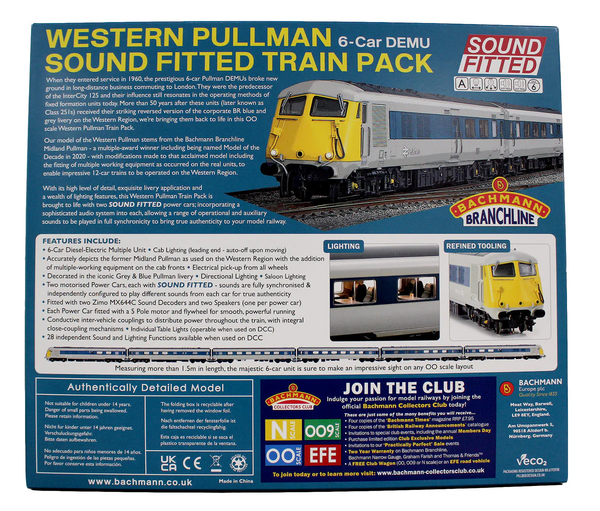 Pre-Owned 30-426SF BR 'Western Pullman' 6-Car DEMU SOUND FITTED Train Pack - Image 2