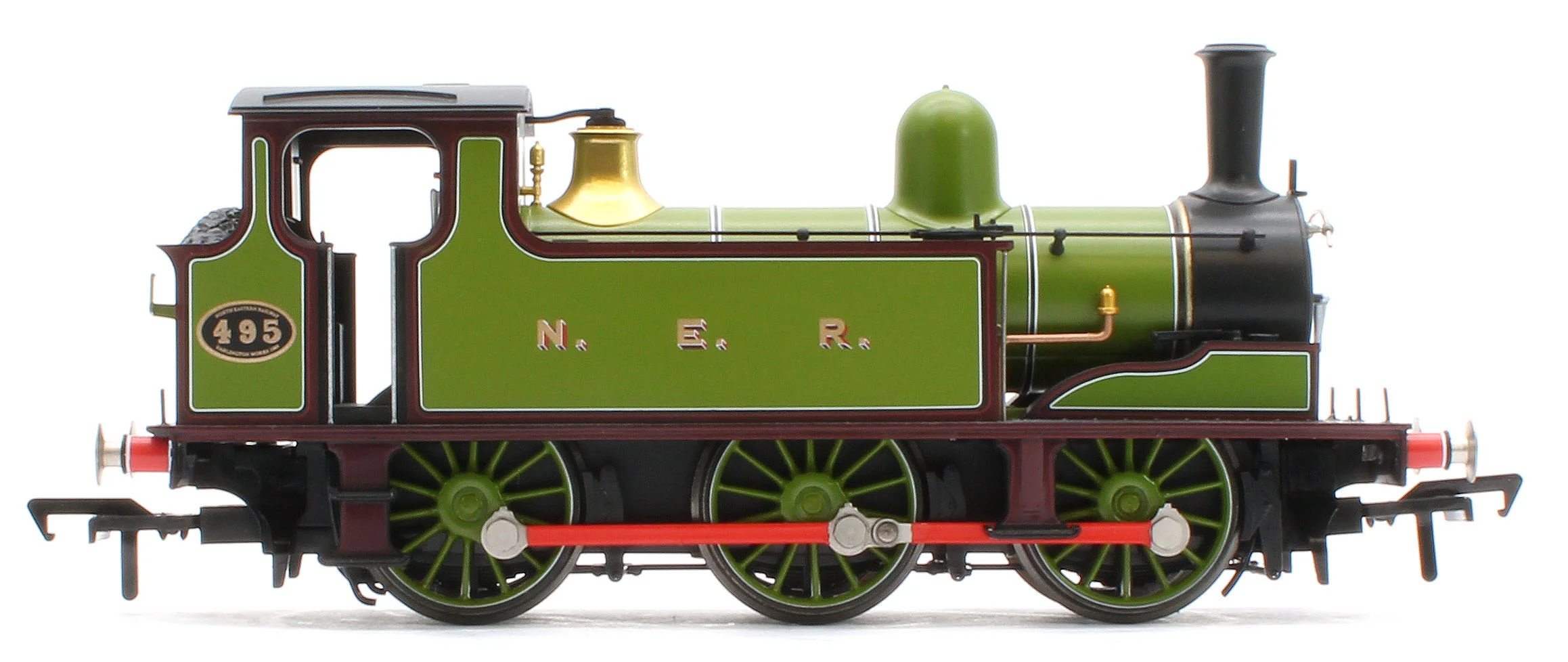 NER E (J71) 495 NER Lined Green & Maroon Steam Tank Locomotive - DCC Sound - Image 5