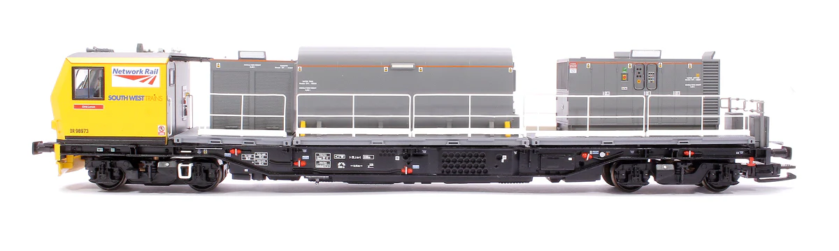 Windhoff MPV 2-Car Set Network Rail Yellow Nos. DR98923 and DR989 - DCC Sound - Image 3