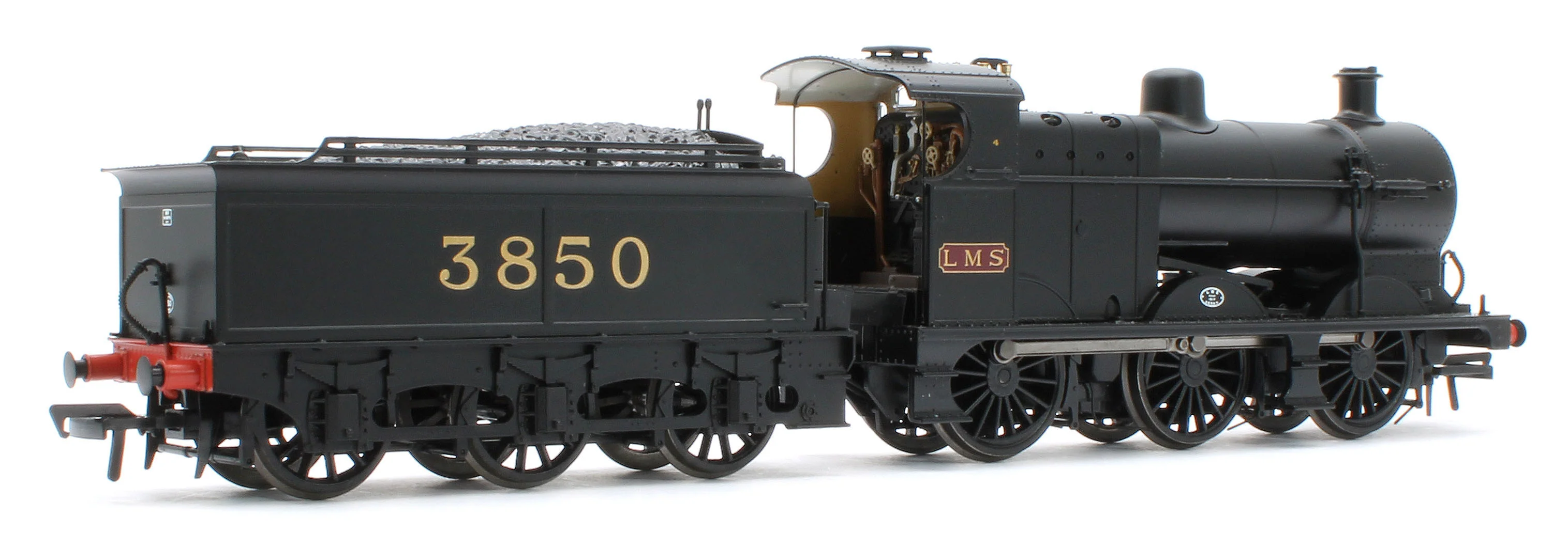 MR 3835 (4F) with Johnson-Deeley Tender 3850 LMS Black (MR Numerals) Steam Locomotive - Image 4