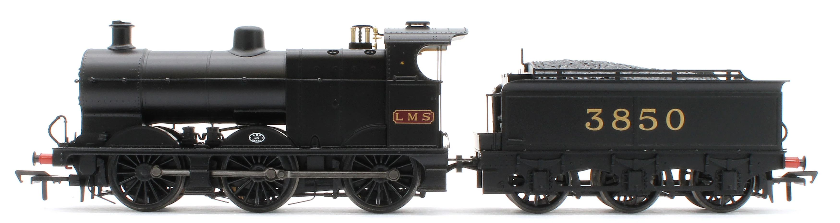 MR 3835 (4F) with Johnson-Deeley Tender 3850 LMS Black (MR Numerals) Steam Locomotive - DCC Sound - Image 2