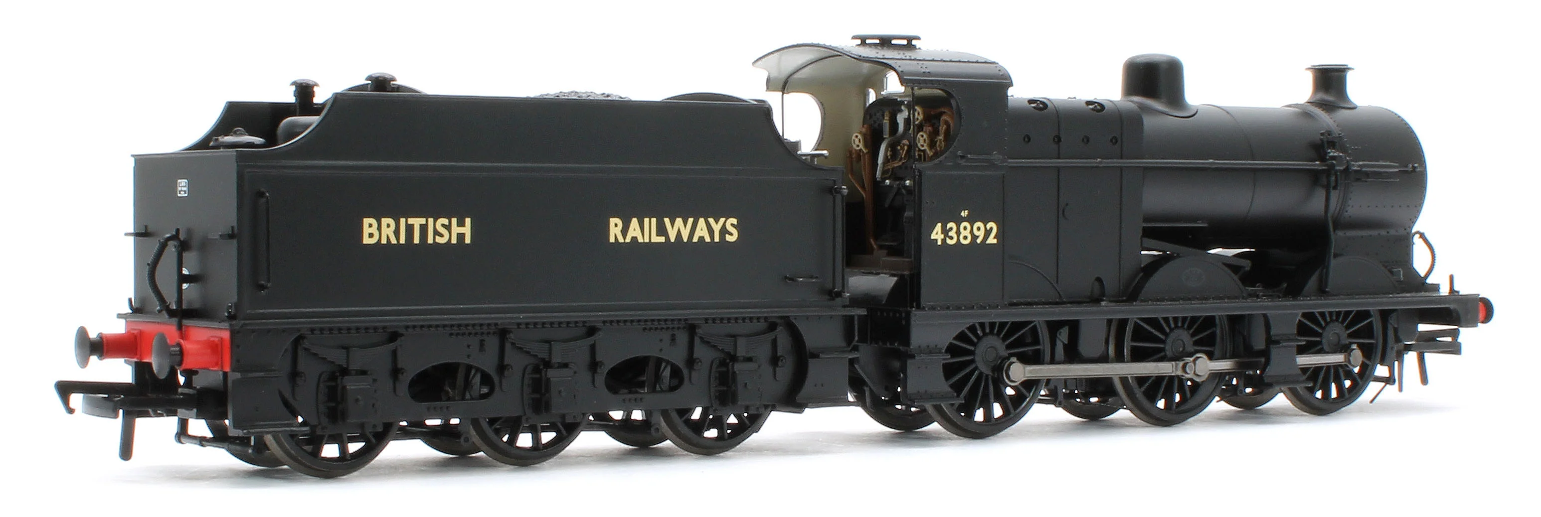 MR 3835 (4F) with Fowler Tender 43892 BR Black (British Railways) Steam Locomotive - Image 4