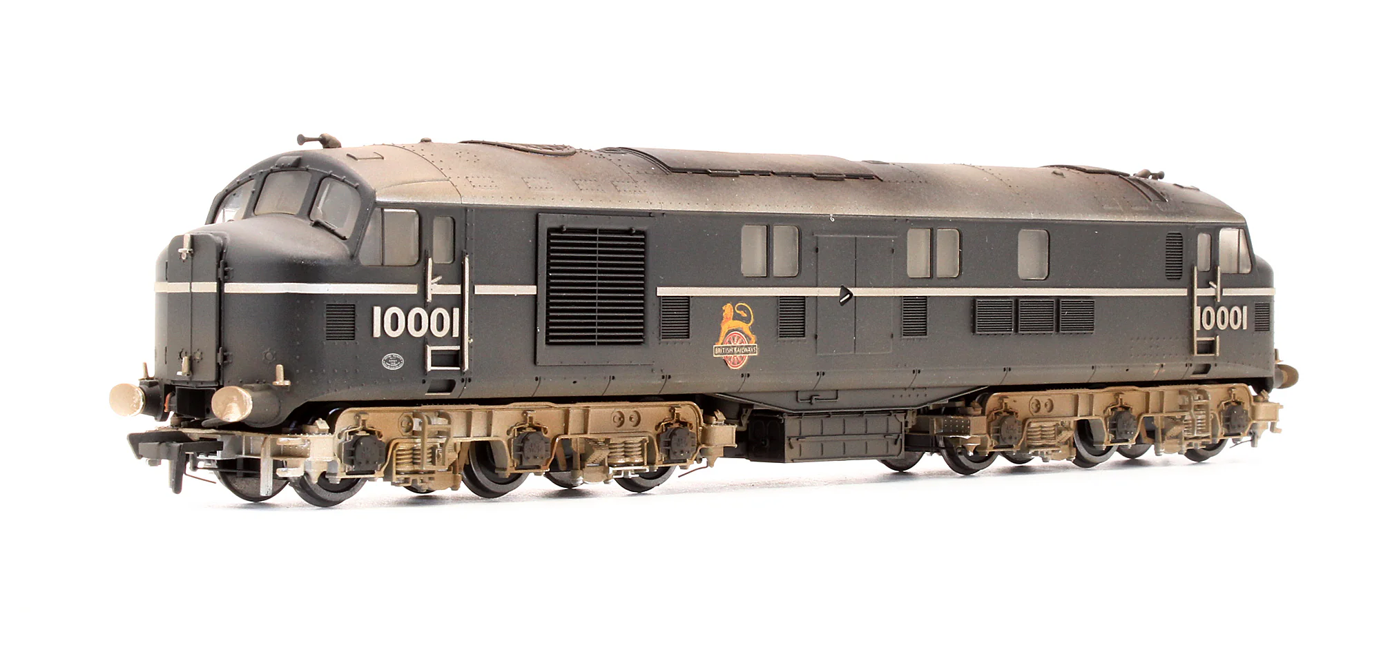 31-999X Pre-Owned LMS 10001 BR Black & Chrome Early Emblem Diesel Locomotive - Custom Weathered (Exclusive Edition)