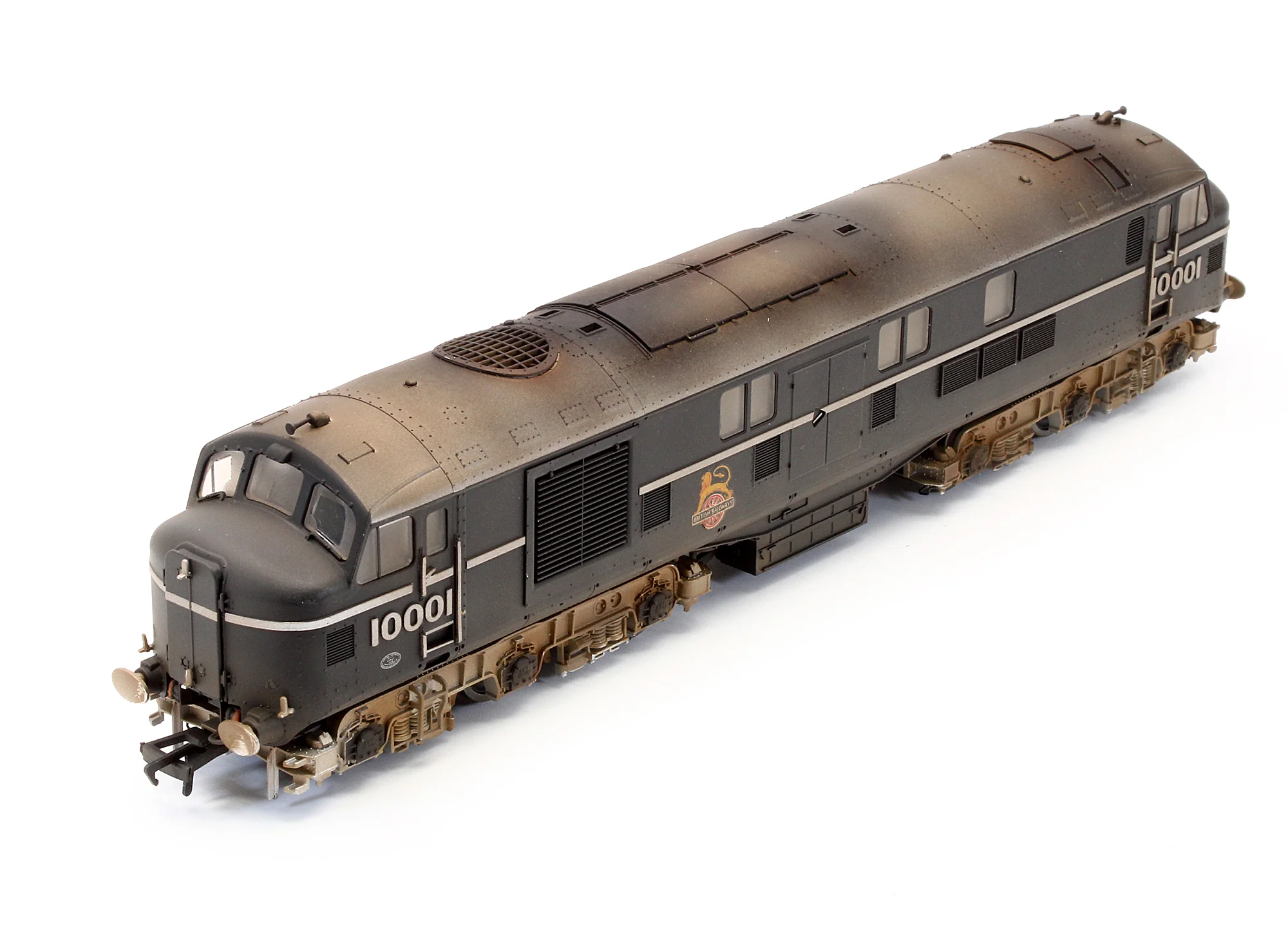 31-999X Pre-Owned LMS 10001 BR Black & Chrome Early Emblem Diesel Locomotive - Custom Weathered (Exclusive Edition) - Image 5