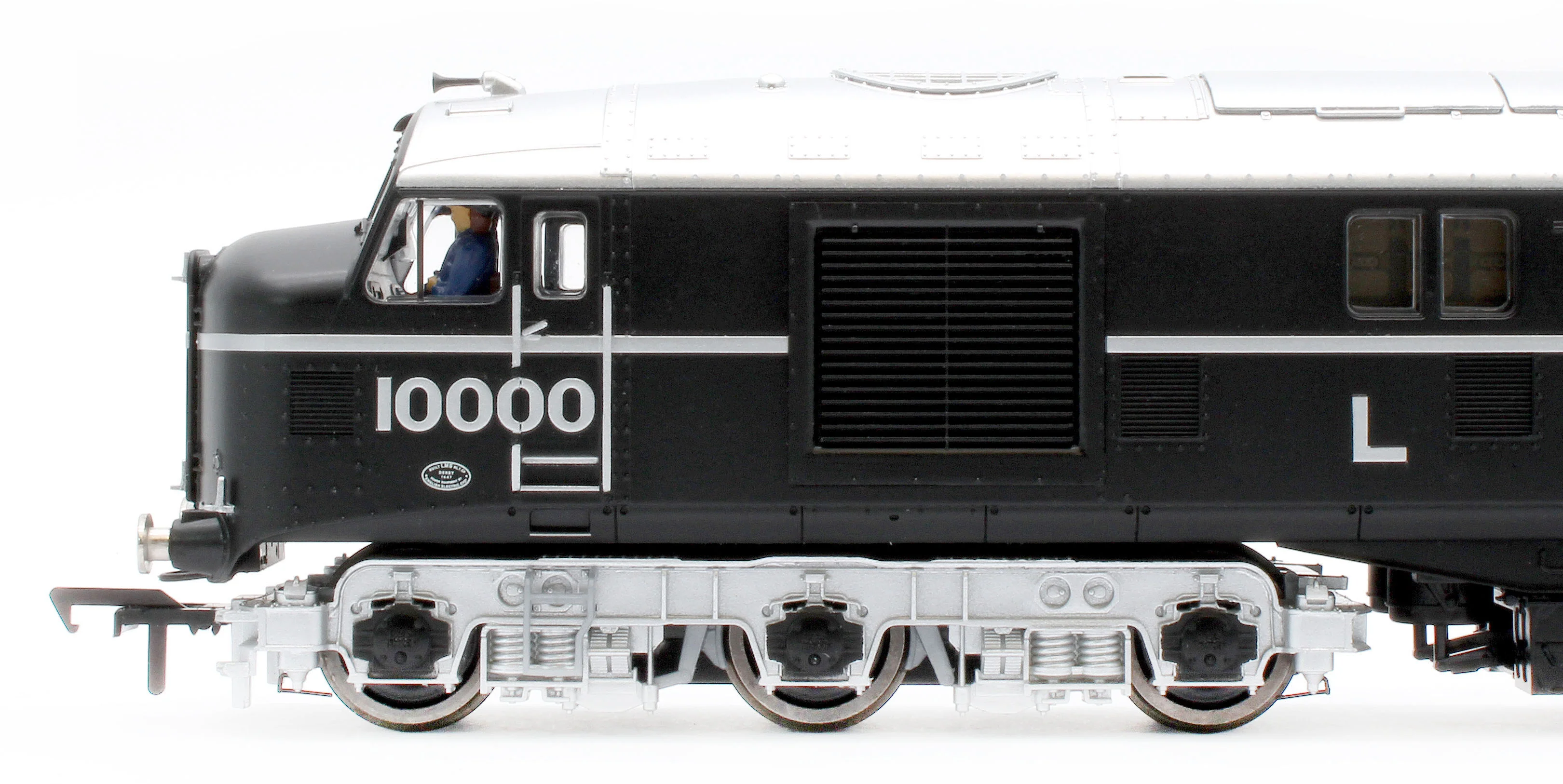 LMS 10000 Black & Chrome With LMS Lettering Diesel Locomotive - DCC Sound - Image 9