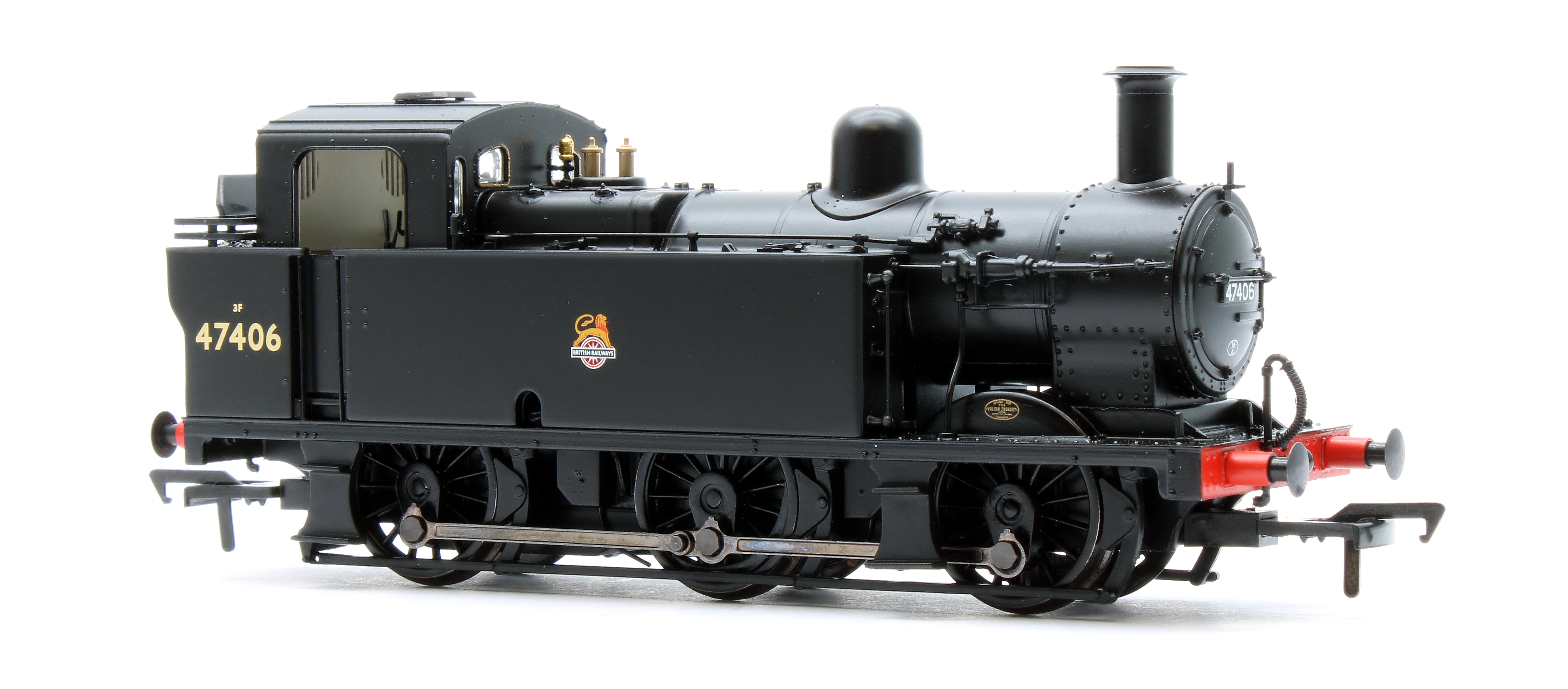 32-231BSF LMS Fowler 3F (Jinty) 47406 BR Black (Early Emblem) Steam Locomotive - DCC Sound - Image 2