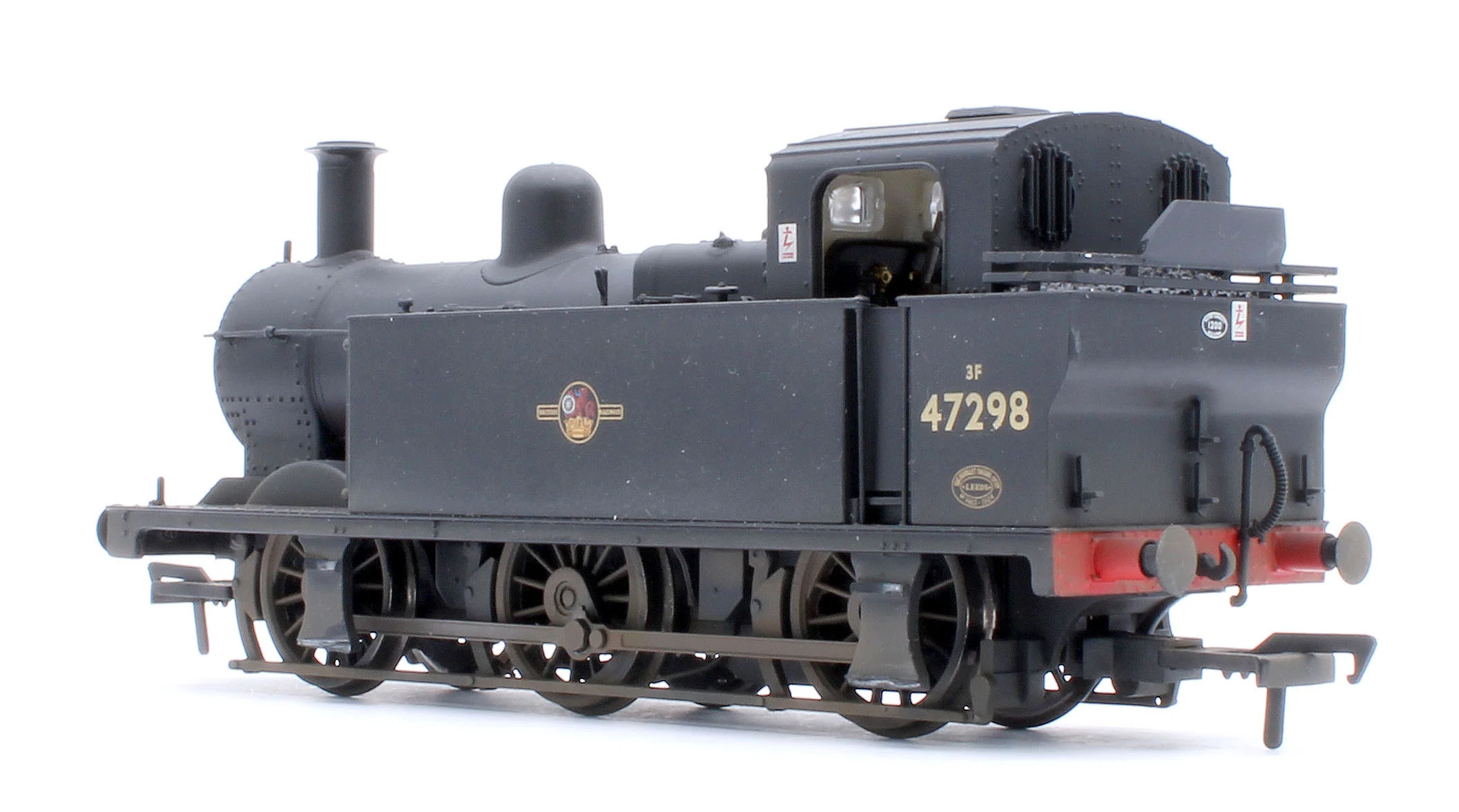 Pre-Owned LMS Fowler 3F (Jinty) 47298 BR Black (Late Crest) Steam Locomotive - Custom Weathered - Image 3