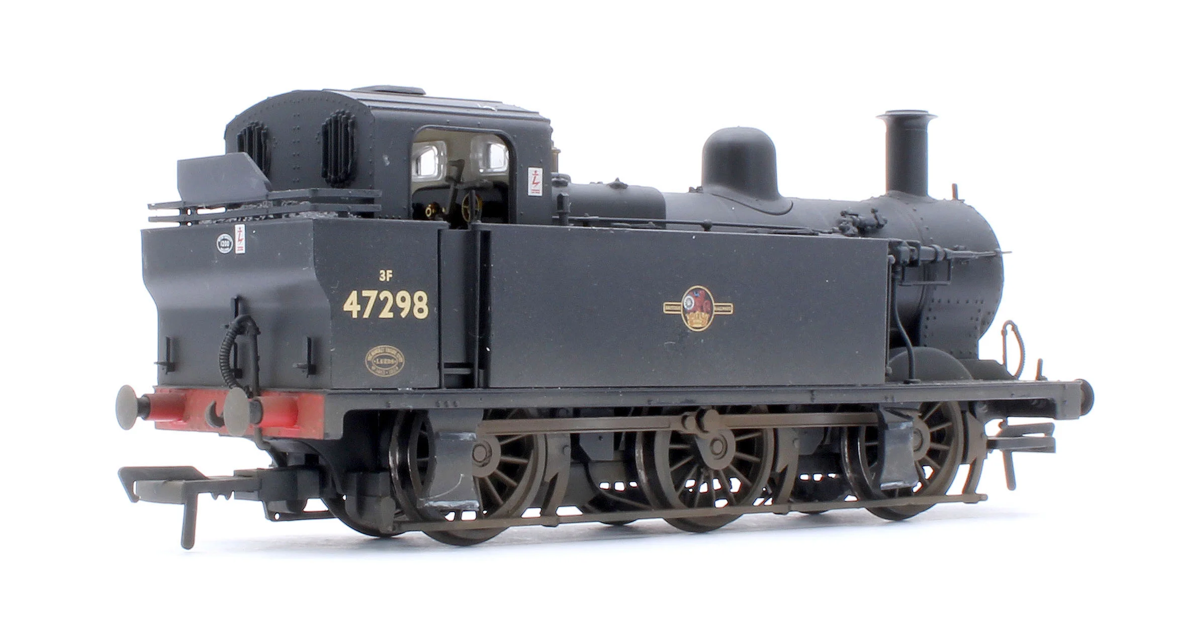 Pre-Owned LMS Fowler 3F (Jinty) 47298 BR Black (Late Crest) Steam Locomotive - Custom Weathered - Image 4
