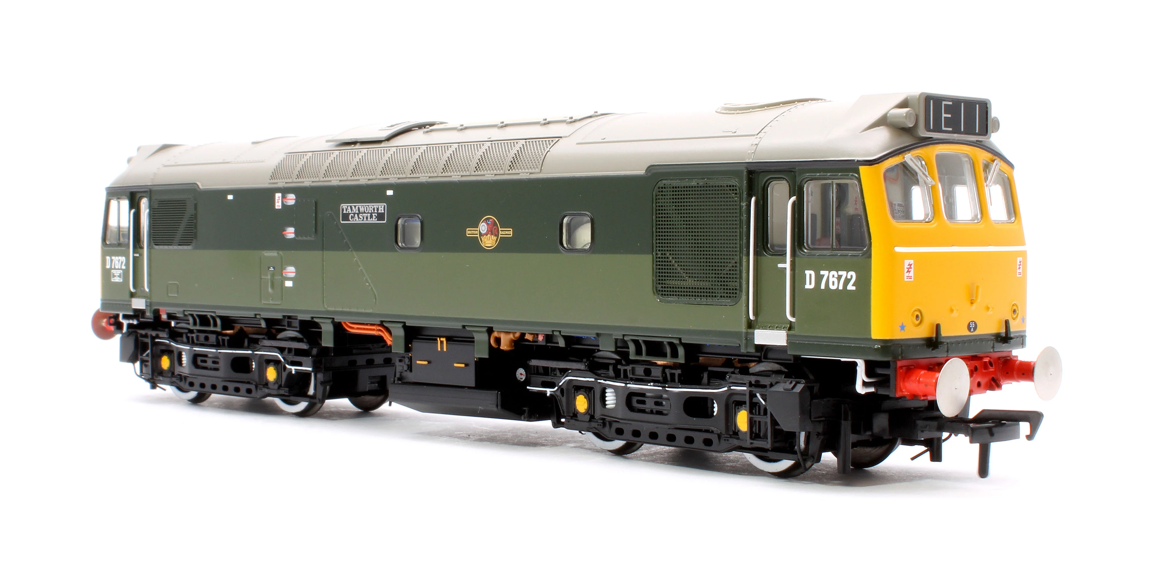 32-334SFX Class 25/3 D7672 'Tamworth Castle' BR Two-Tone Green (Full Yellow Ends) - DCC Sound Deluxe - Image 4