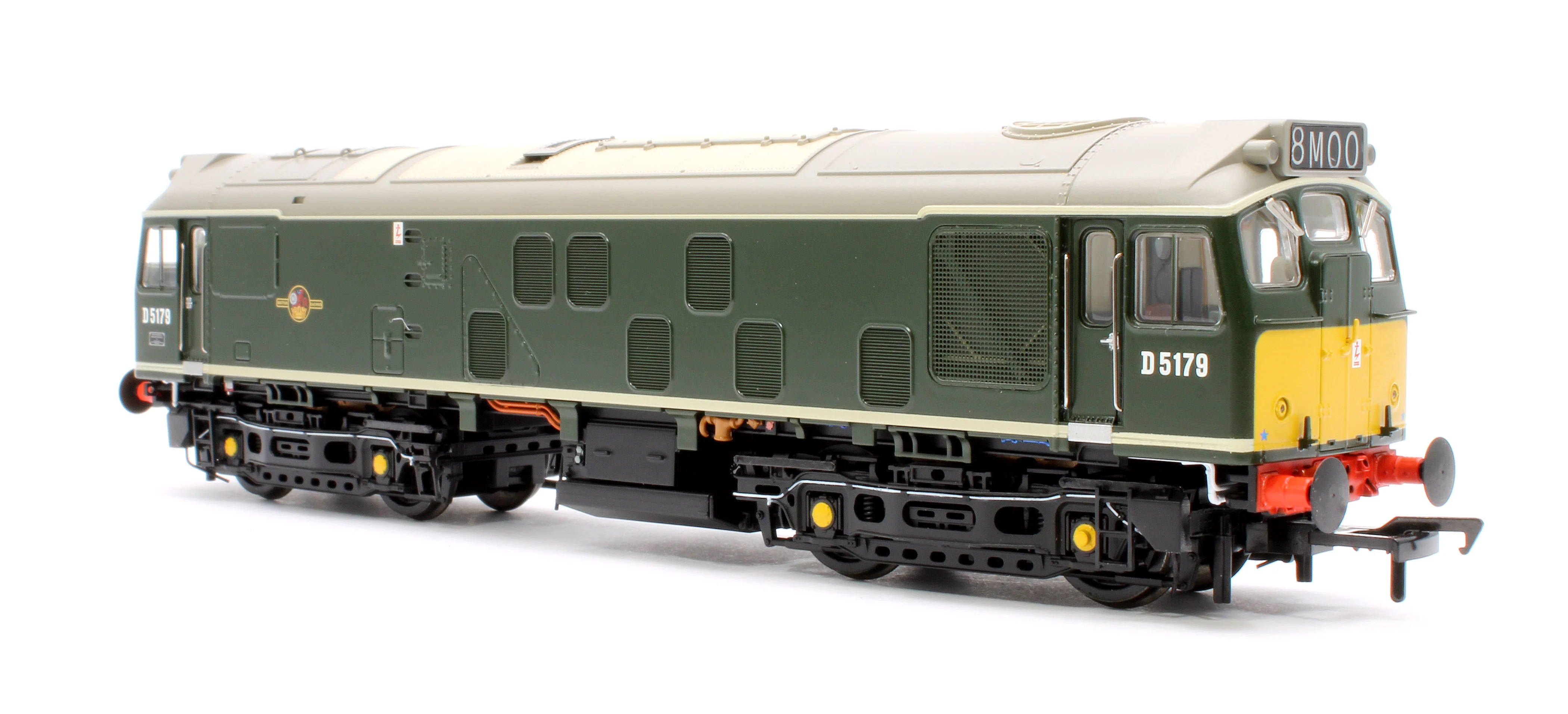 32-343ASF Class 25/1 D5179 BR Green (Small Yellow Panels) Diesel Locomotive - DCC Sound - Image 4