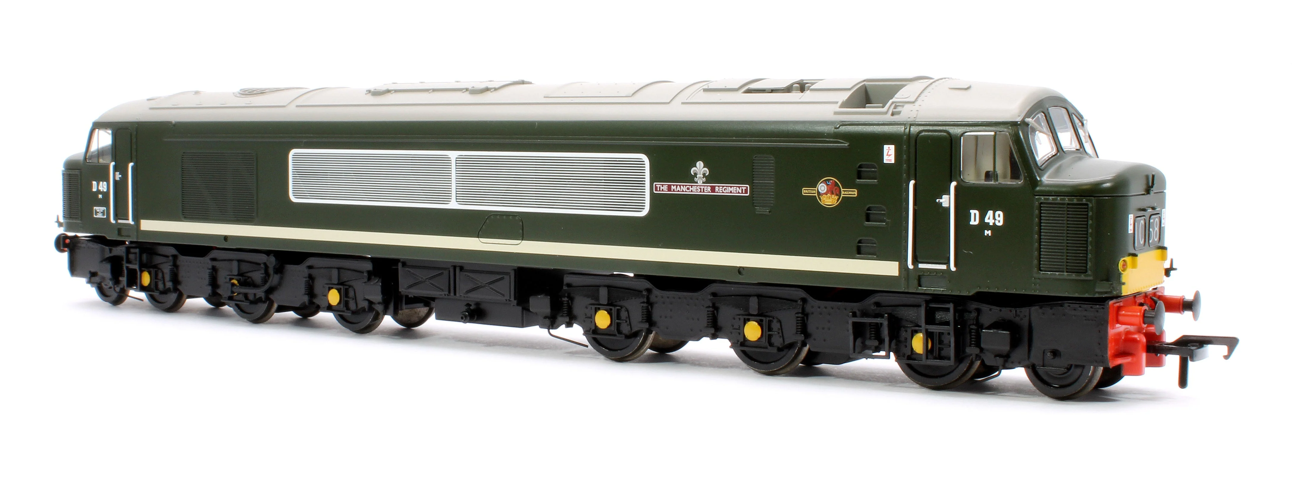 Pre-Owned 32-678A Class 45 Split Centre H/C D49 'The Manchester Regiment' BR Green (Small Yellow Panels) Diesel Locomotive - Image 2