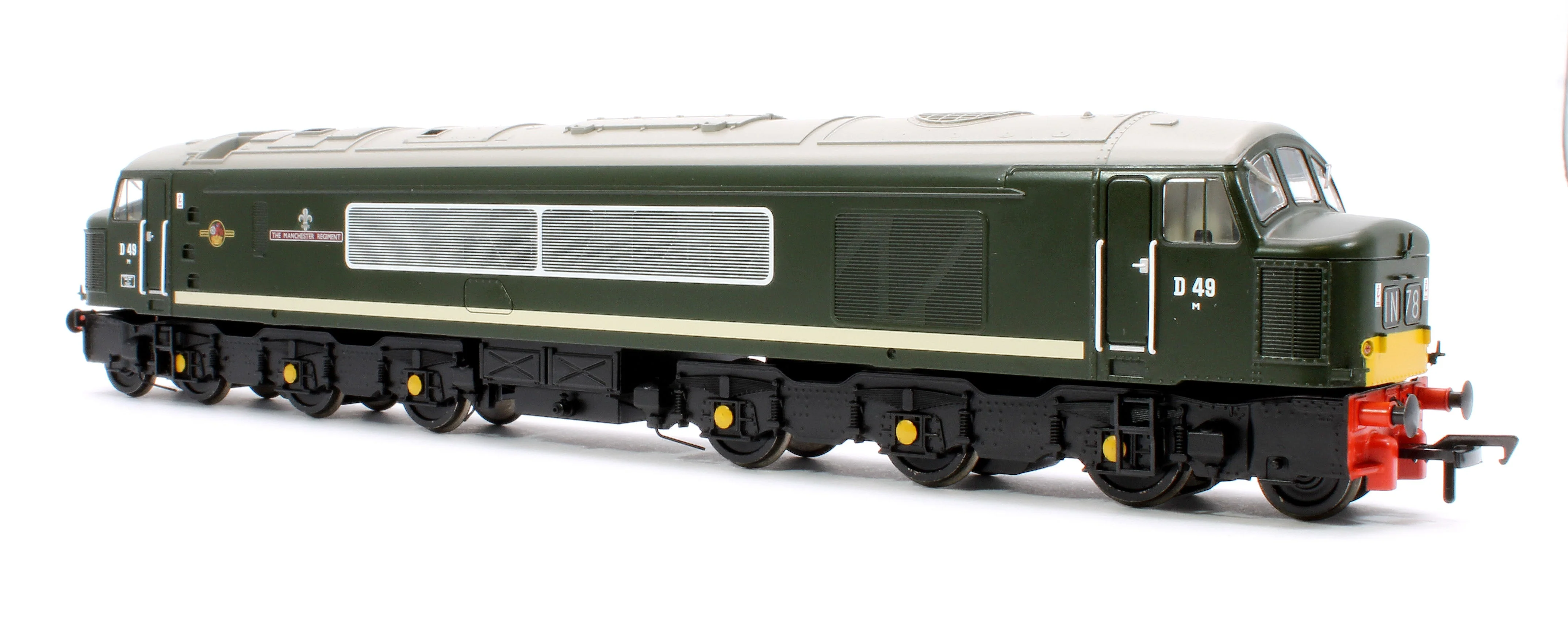 Pre-Owned 32-678A Class 45 Split Centre H/C D49 'The Manchester Regiment' BR Green (Small Yellow Panels) Diesel Locomotive - Image 4