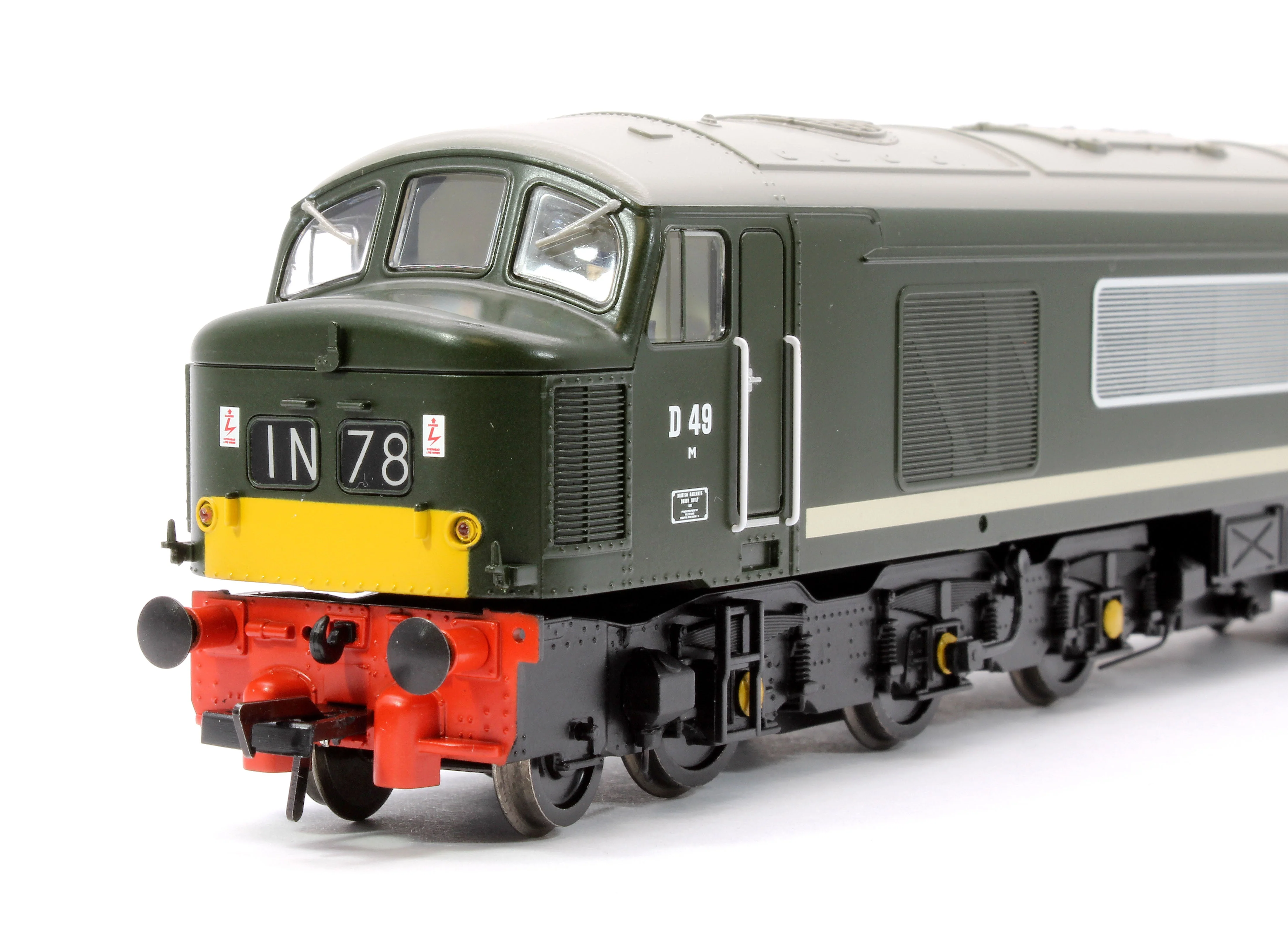 Pre-Owned 32-678A Class 45 Split Centre H/C D49 'The Manchester Regiment' BR Green (Small Yellow Panels) Diesel Locomotive - Image 8
