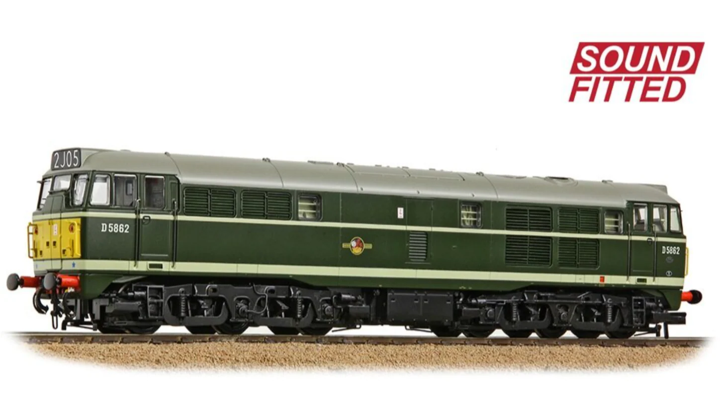 Class 30 D5862 BR Green (Small Yellow Panels) Diesel Locomotive - DCC Sound