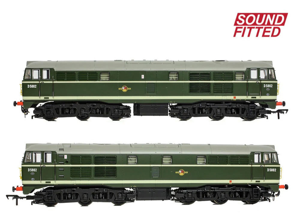 Class 30 D5862 BR Green (Small Yellow Panels) Diesel Locomotive - DCC Sound - Image 2