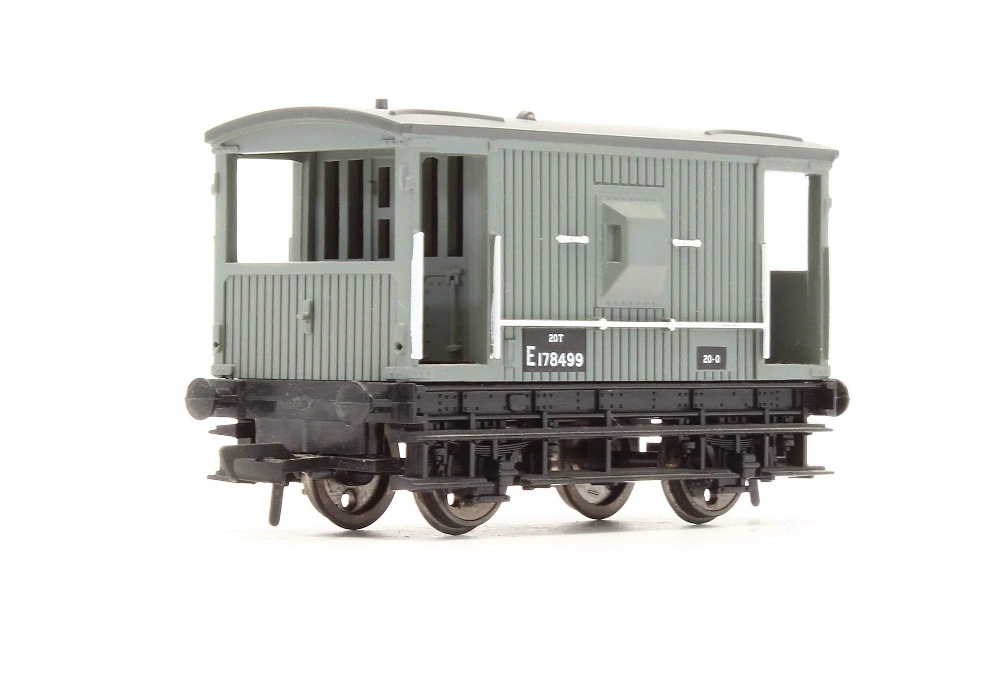 Pre-Owned 33-801D 20 Ton Brake Van BR Grey 'E178499' - Image 2