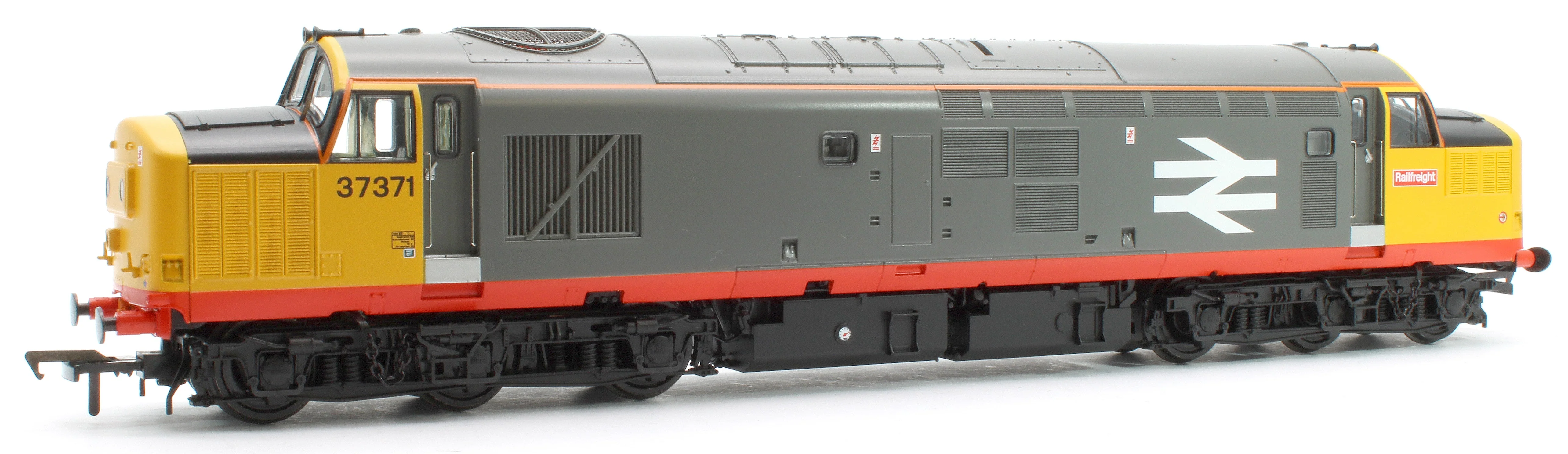 Pre-Owned 35-305 Class 37/0 Centre Headcode 37371 BR Railfeight (Red Stripe) Diesel Locomotive - Image 3