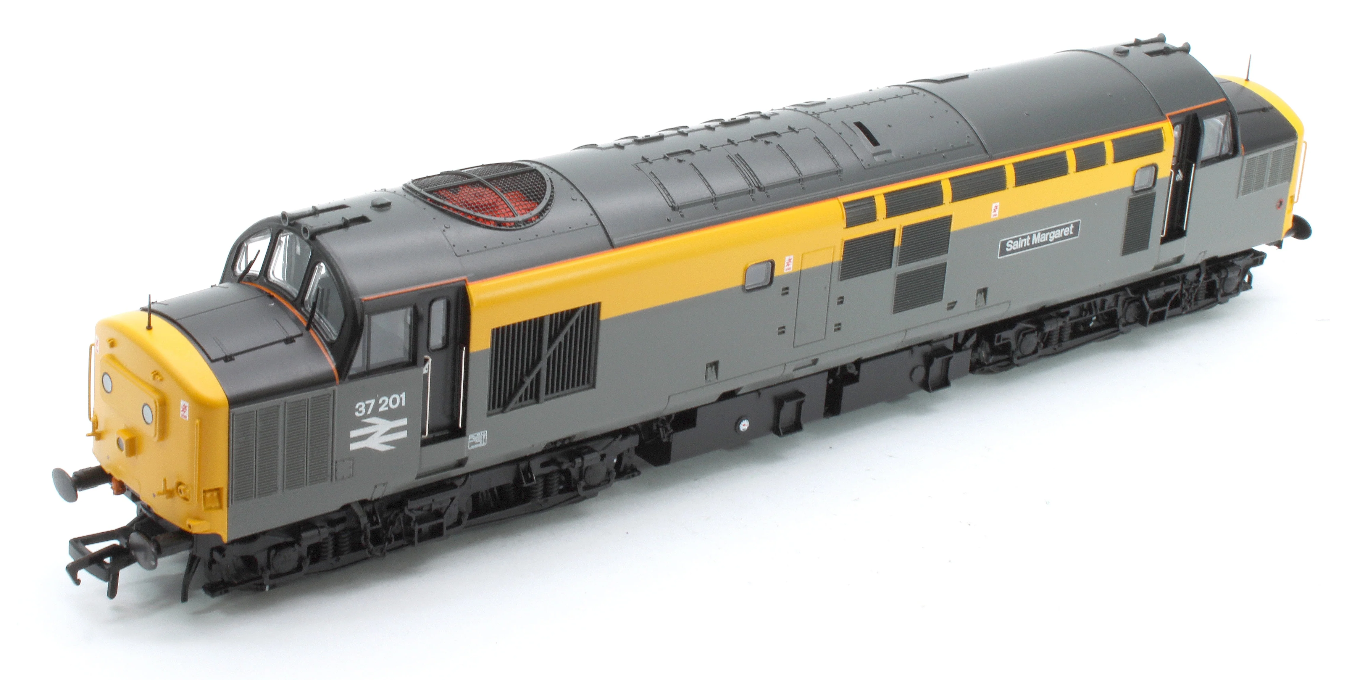 Pre-Owned Class 37/0 Centre Headcode 37201 'St. Margaret' BR Eng. Grey & Yellow Diesel Locomotive - Deluxe DCC Sound - Image 7