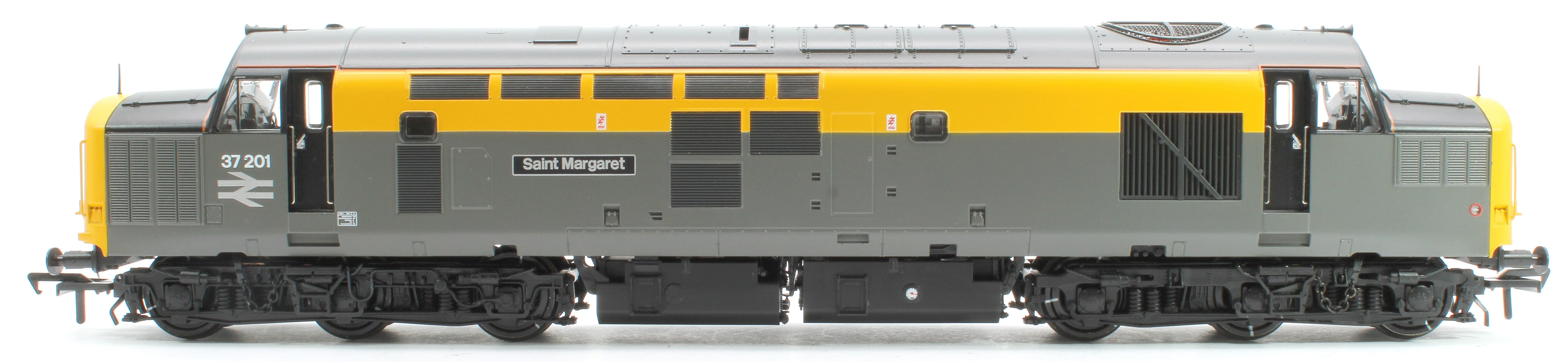 Pre-Owned Class 37/0 Centre Headcode 37201 'St. Margaret' BR Eng. Grey & Yellow Diesel Locomotive - Deluxe DCC Sound - Image 8