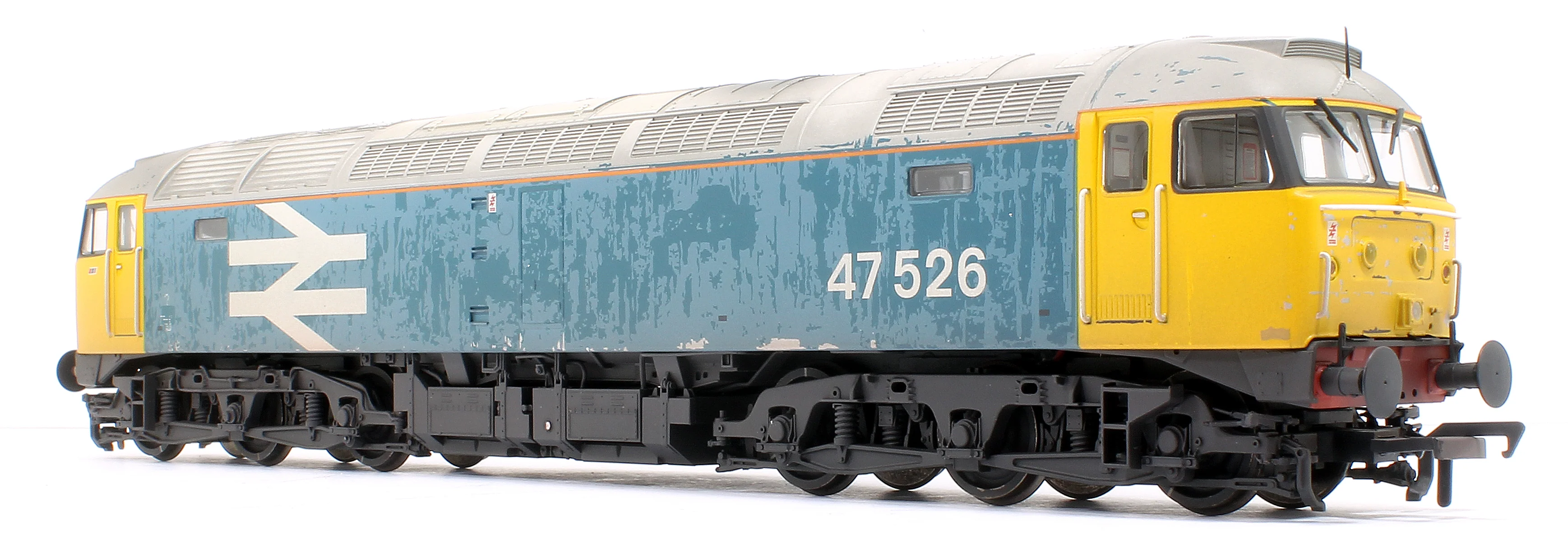 Class 47/4 47526 BR Blue (Large Logo) Diesel Locomotive - Weathered - Image 4