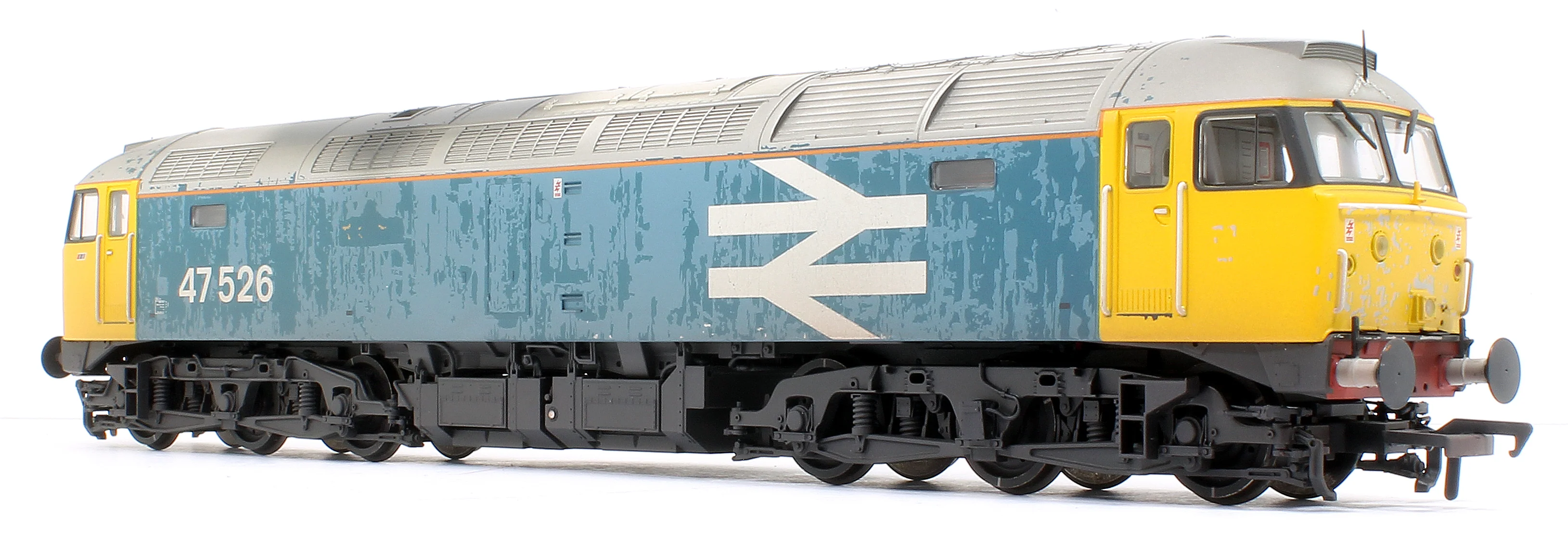 Class 47/4 47526 BR Blue (Large Logo) Diesel Locomotive - Weathered - Image 8