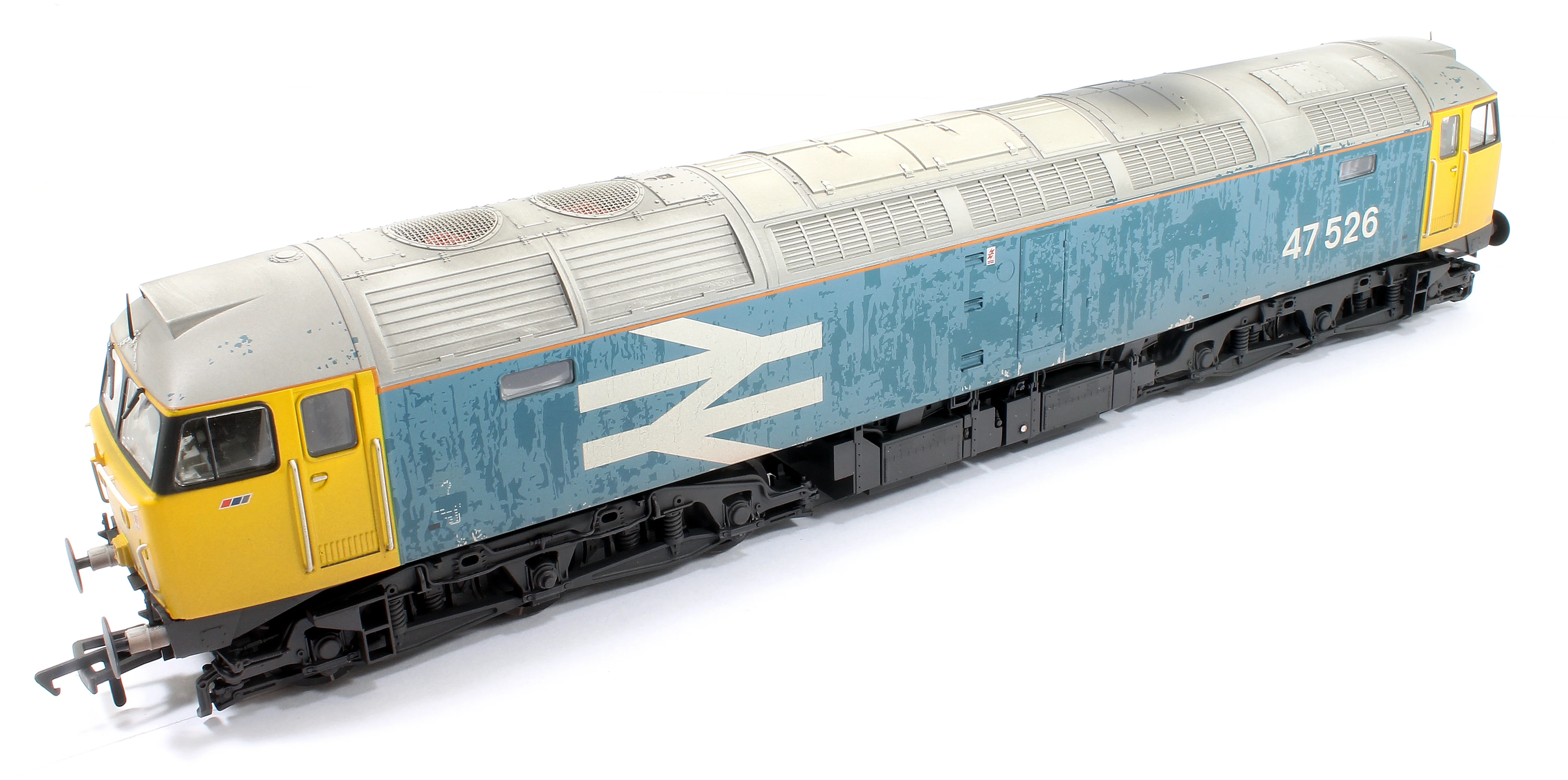 Class 47/4 47526 BR Blue (Large Logo) Diesel Locomotive - Weathered - Image 9