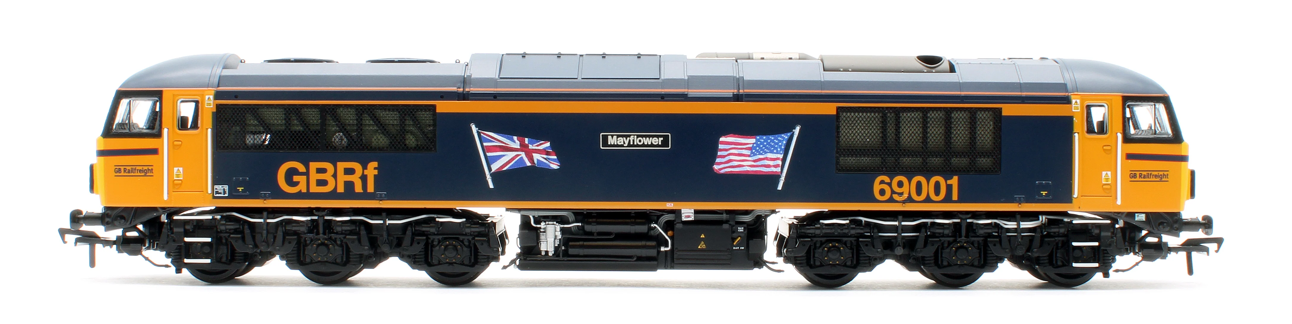 35-776SFX Class 69 69001 'Mayflower' GBRf (UK & US Flags) Diesel Locomotive - DCC Sound Deluxe - Image 6