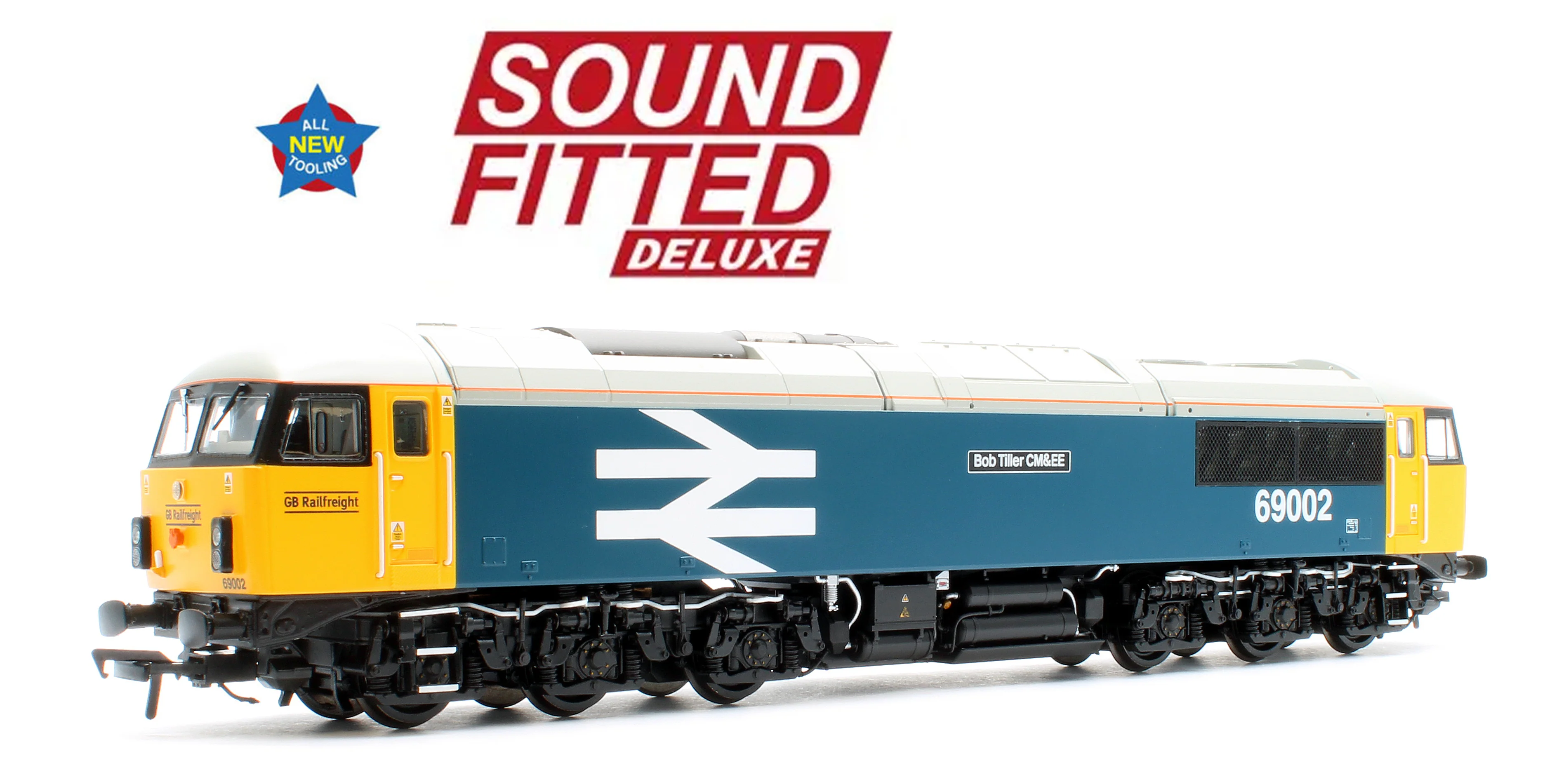 35-777SFX Class 69 69002 'Bob Tiller CM&EE' BR Blue (Large Logo) (GBRf) Diesel Locomotive - DCC Sound Deluxe
