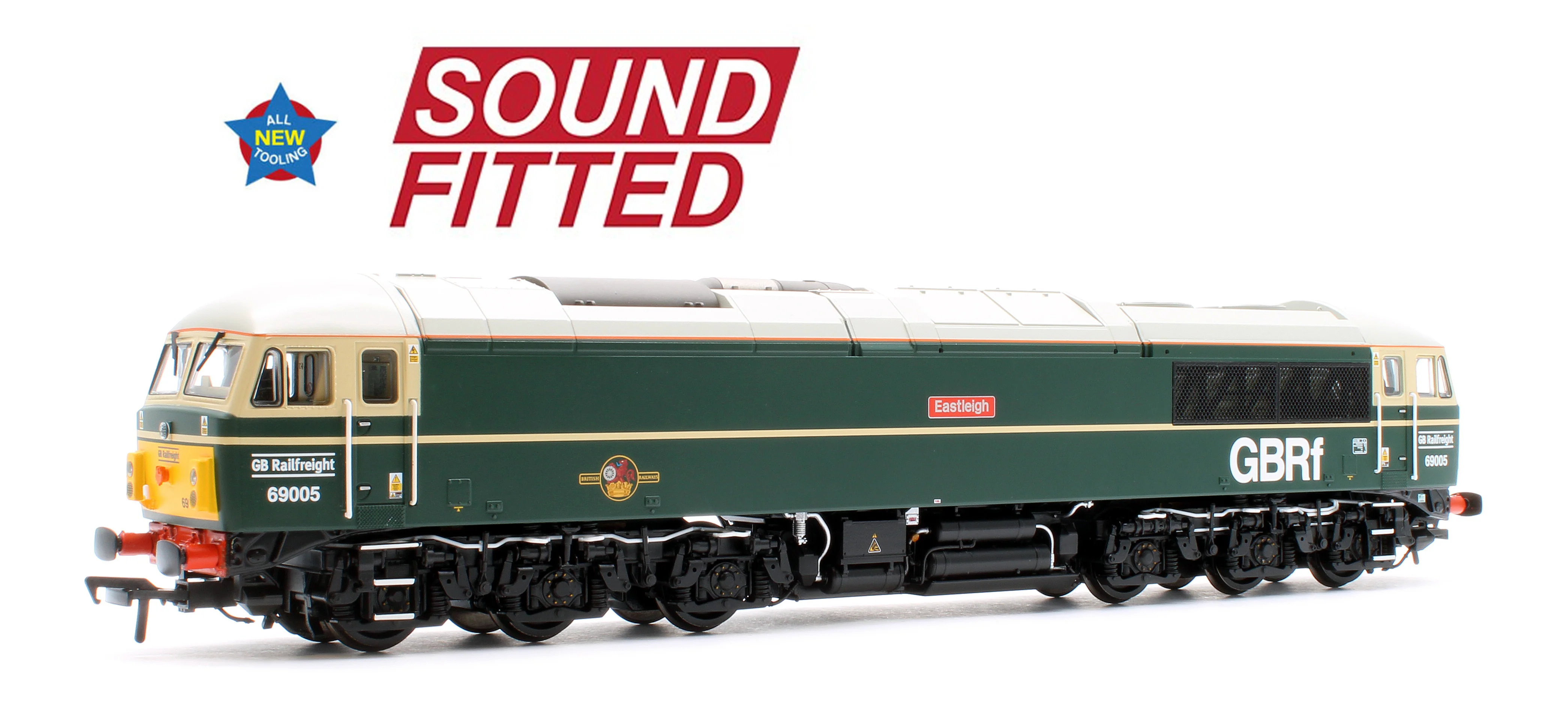 35-780SF Class 69 69005 'Eastleigh' BR Green (Late Crest) (GBRf) Diesel Locomotive - DCC Sound