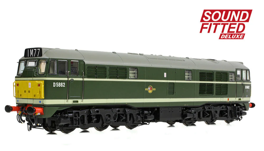 Class 30 D5862 BR Green (Small Yellow Panels) Diesel Locomotive - DCC Sound Deluxe - Image 4