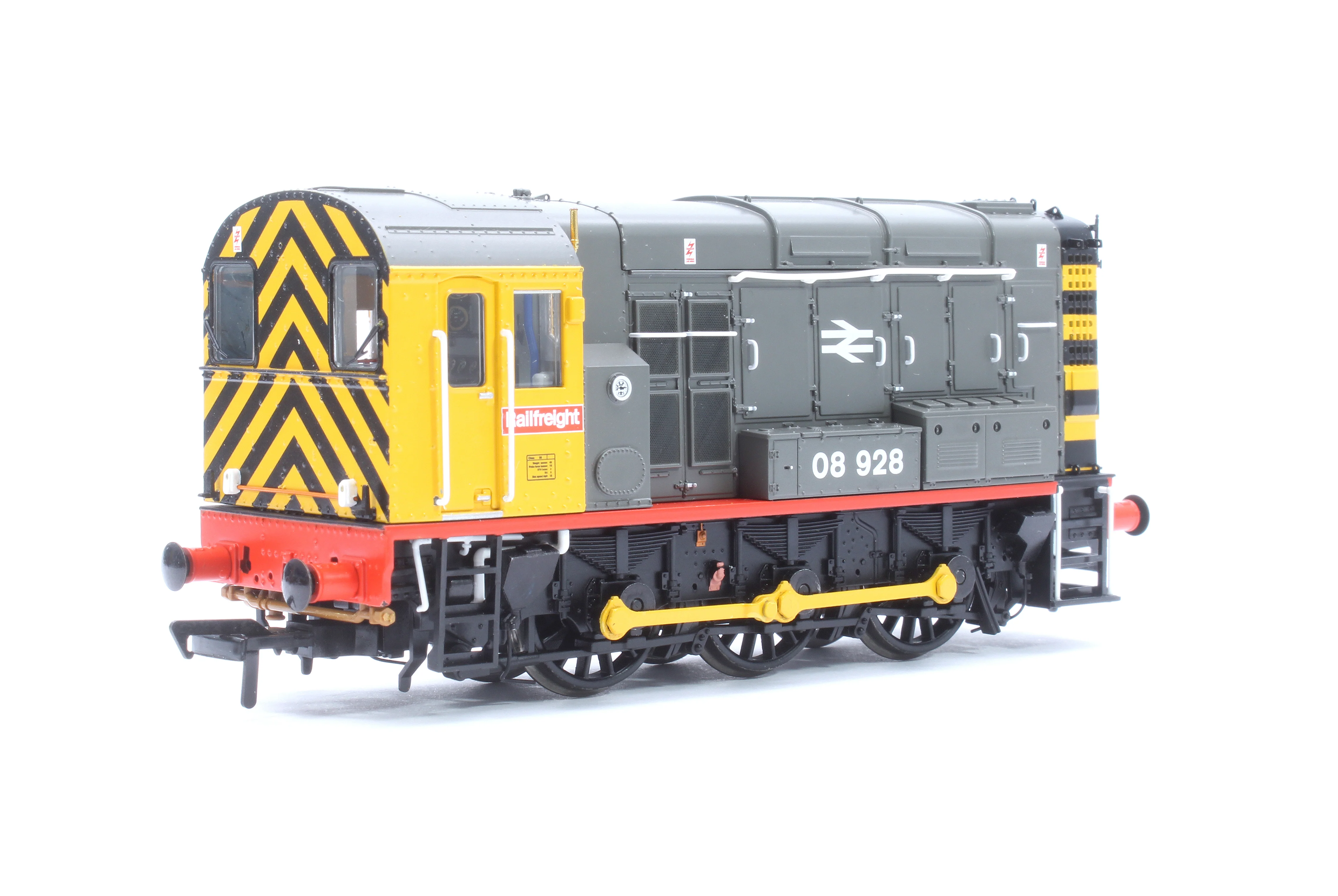 Class 08 08928 BR Railfreight (Red Stripe) Diesel Locomotive - Image 3