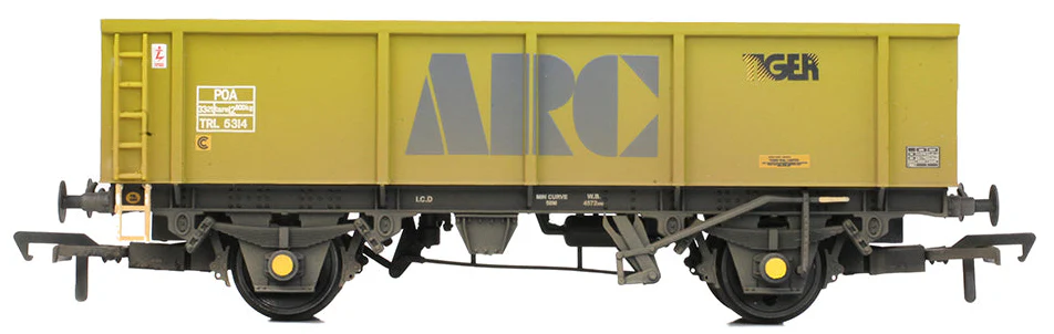 POA Mineral Wagon 'ARC/Tiger' Yellow No.TRL5314 - Weathered - Image 3